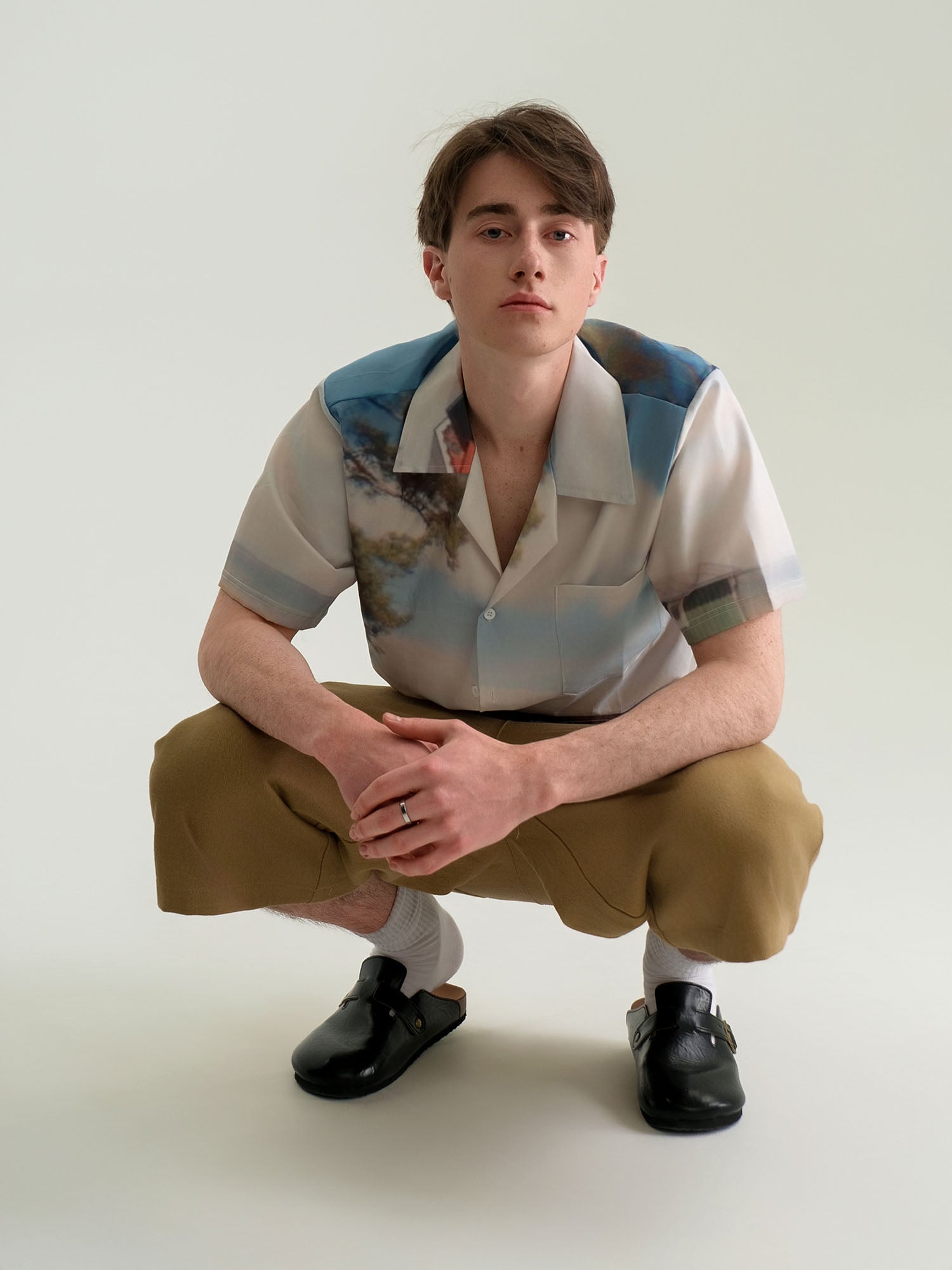 WIID Landscape Full-Print Cuban Half Shirt, premium urban and streetwear designers apparel on PROJECTISR.com, WIID