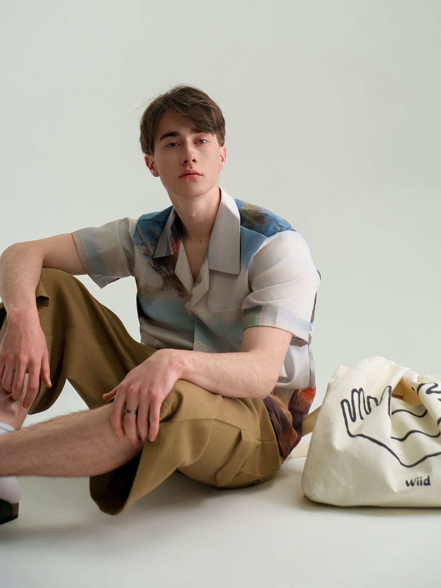 WIID Landscape Full-Print Cuban Half Shirt, premium urban and streetwear designers apparel on PROJECTISR.com, WIID