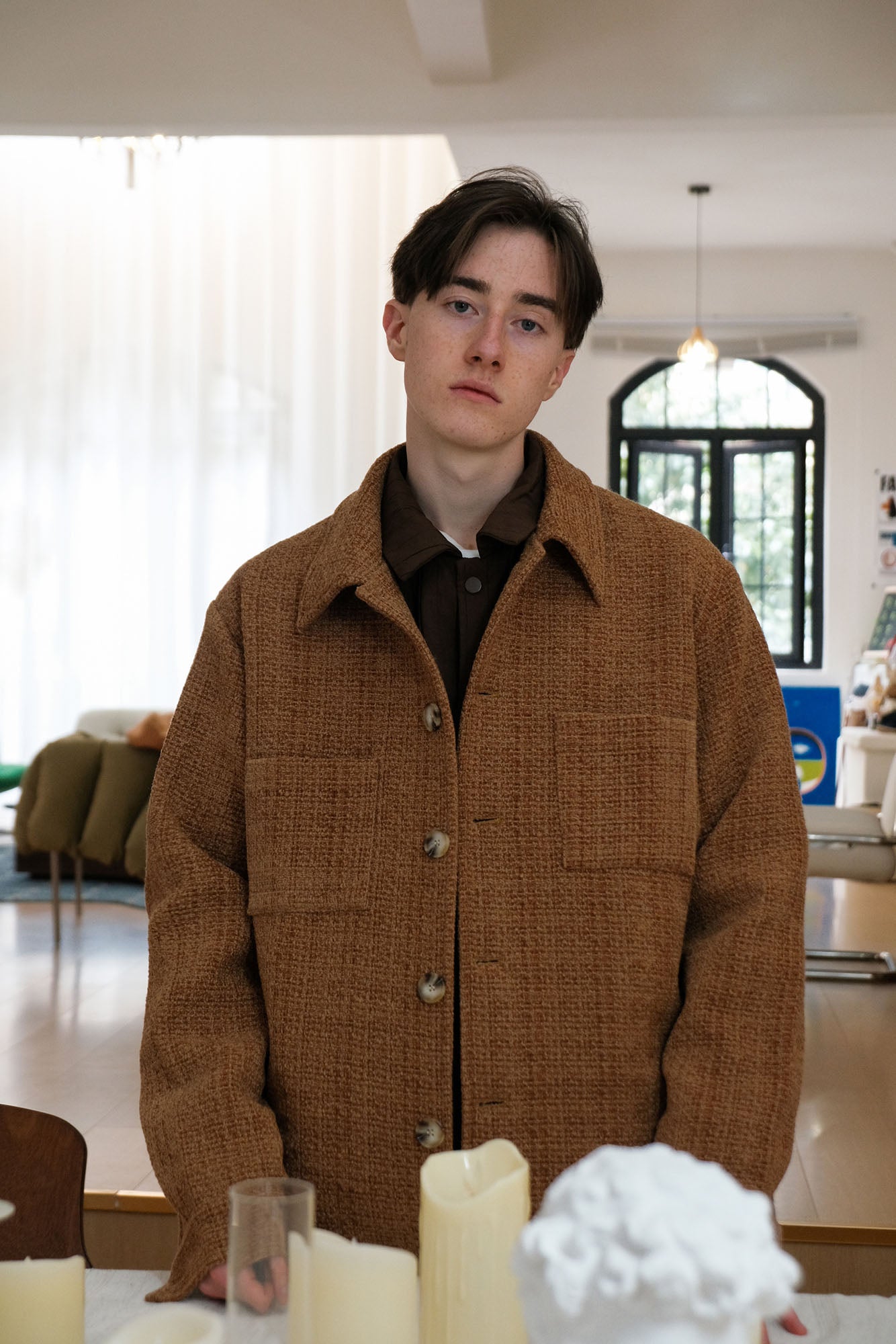WIID Bouclé Utility Jacket, premium urban and streetwear designers apparel on PROJECTISR.com, WIID