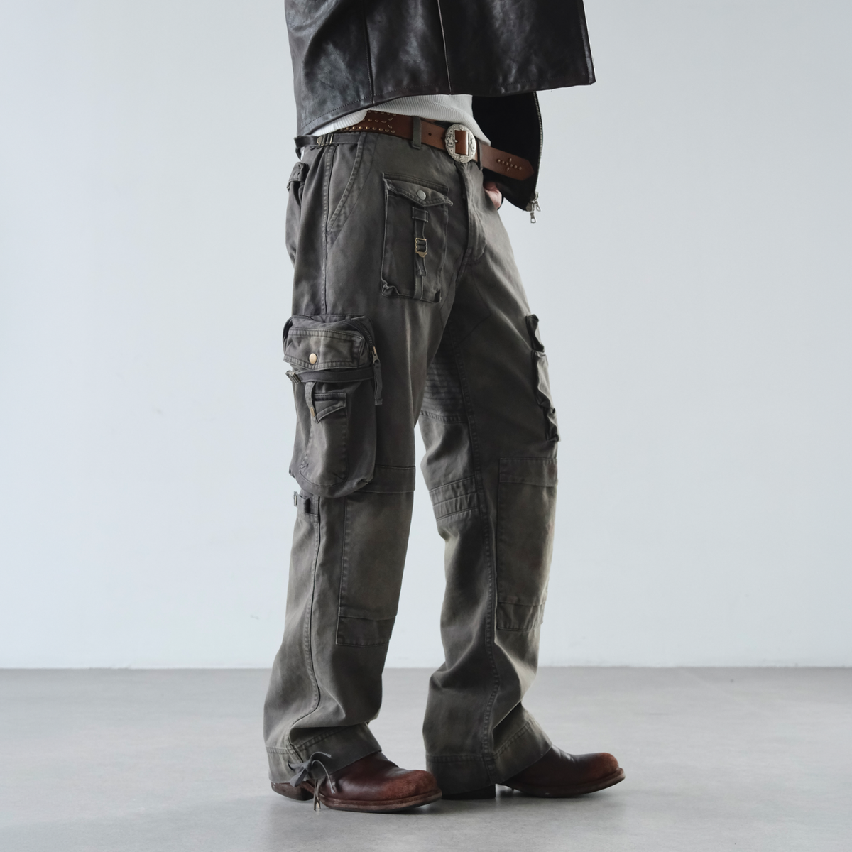NEIGBORL Washed Cargo Pocket Pants