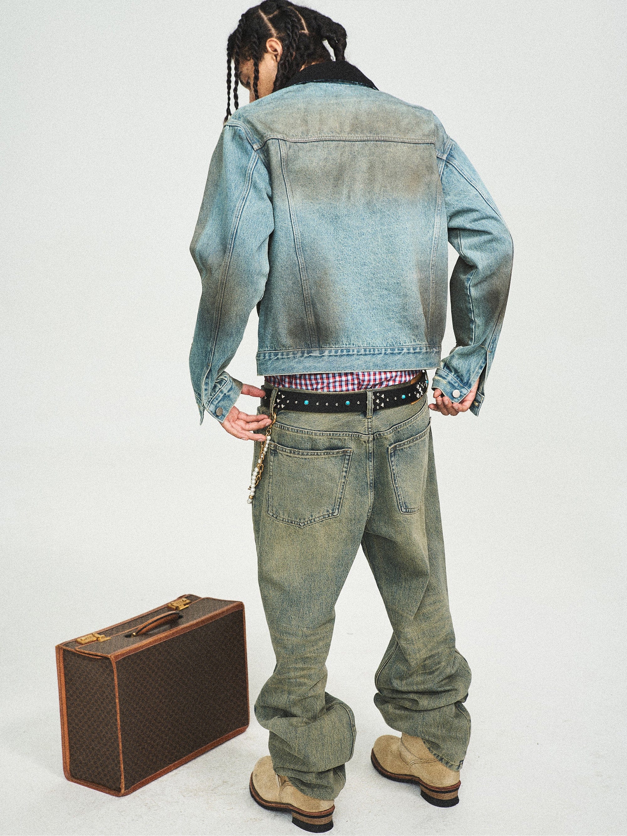 STEEPC The Classic Washed Flared Jeans, premium urban and streetwear designers apparel on PROJECTISR.com, STEEPC