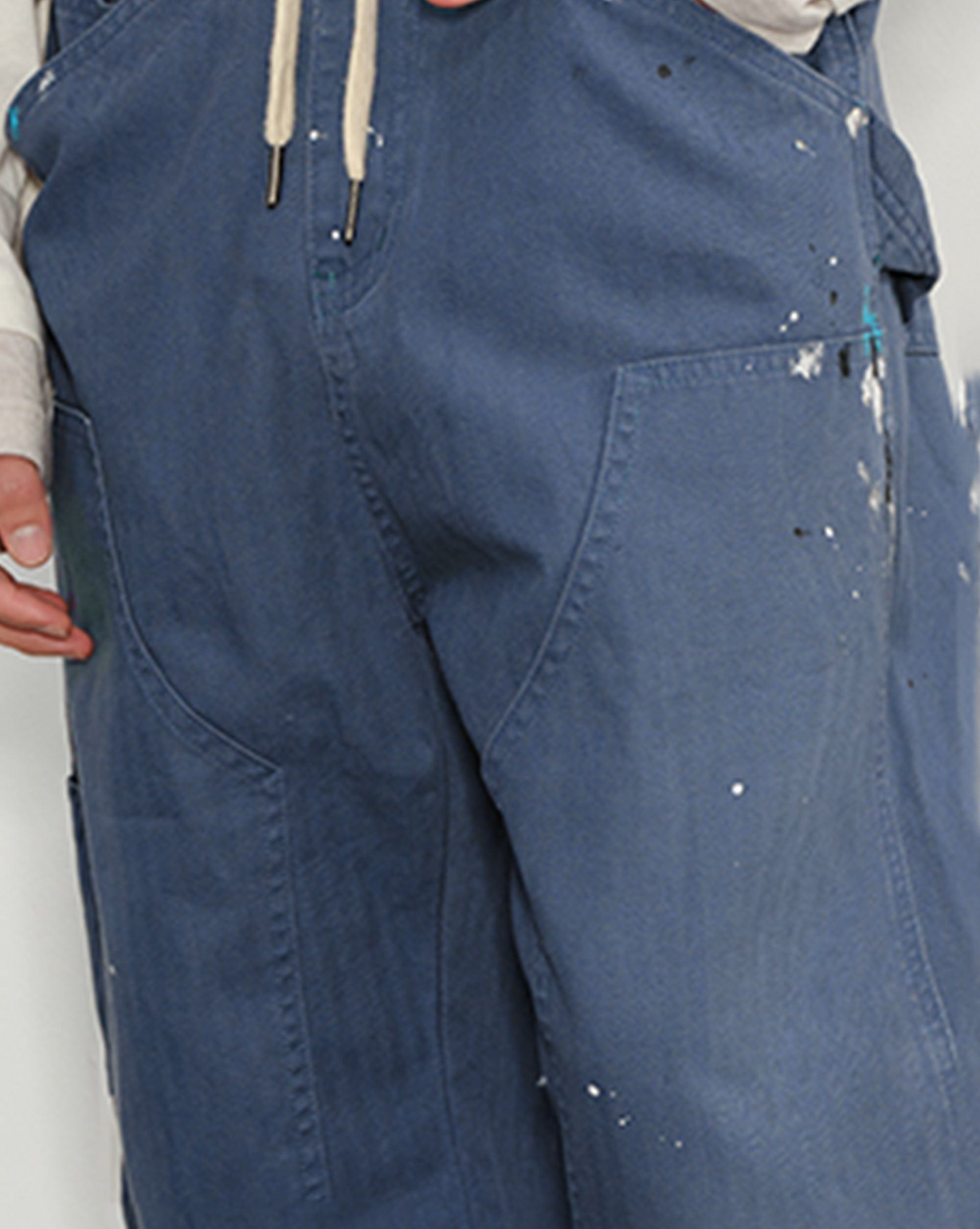 KREATE Paint-Splattered Double-Knee Pants, premium urban and streetwear designers apparel on PROJECTISR.com, KREATE