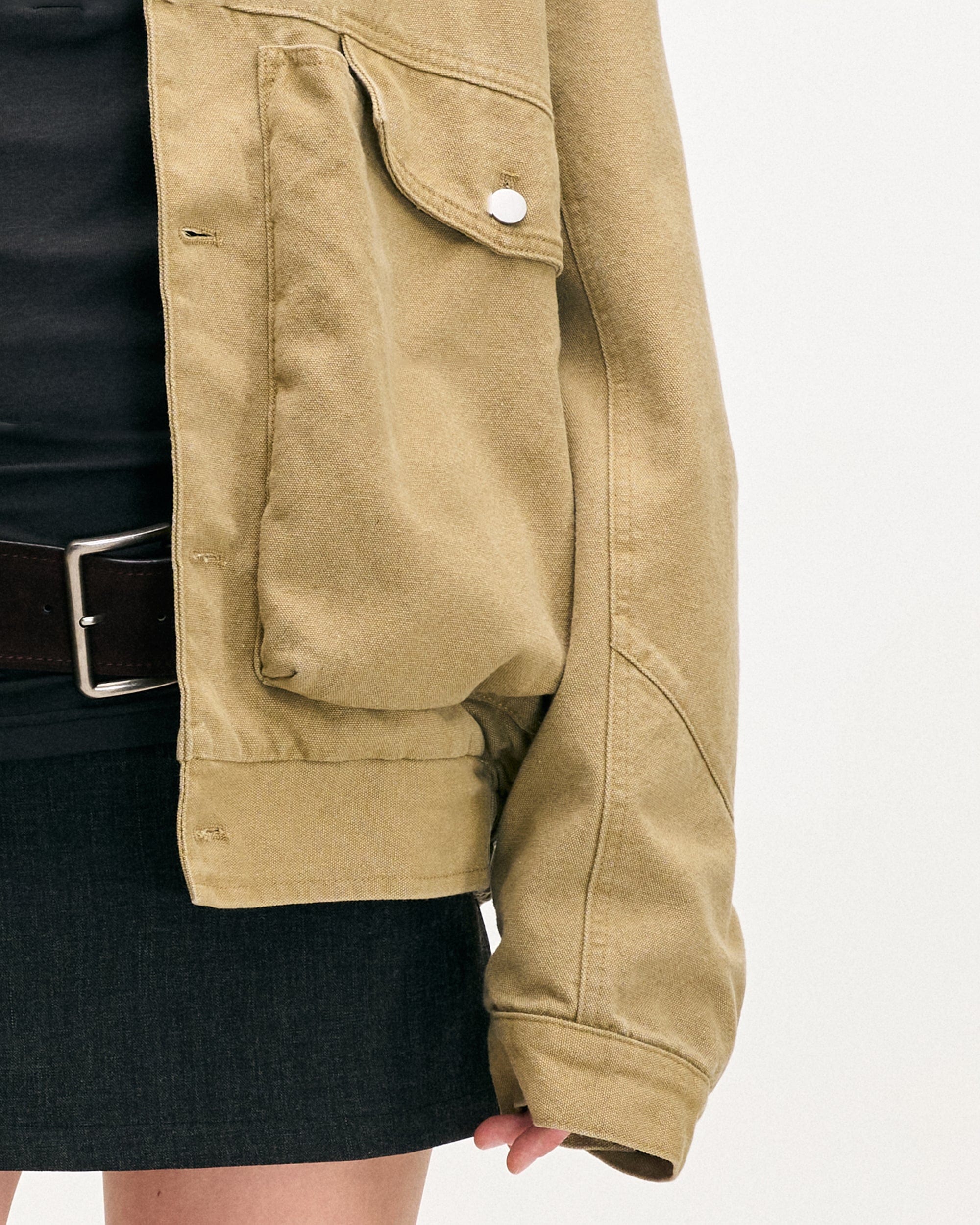 LEONSENSE Big Pocket Fleece-Lined Barn Jacket, premium urban and streetwear designers apparel on PROJECTISR.com, LEONSENSE