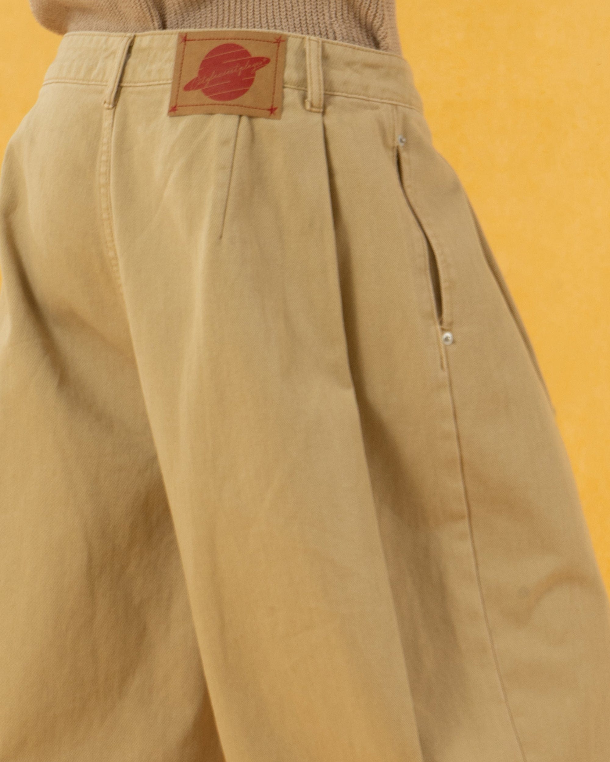 CLP Classic Rivet Pleated Oversized Shorts, premium urban and streetwear designers apparel on PROJECTISR.com, CLP