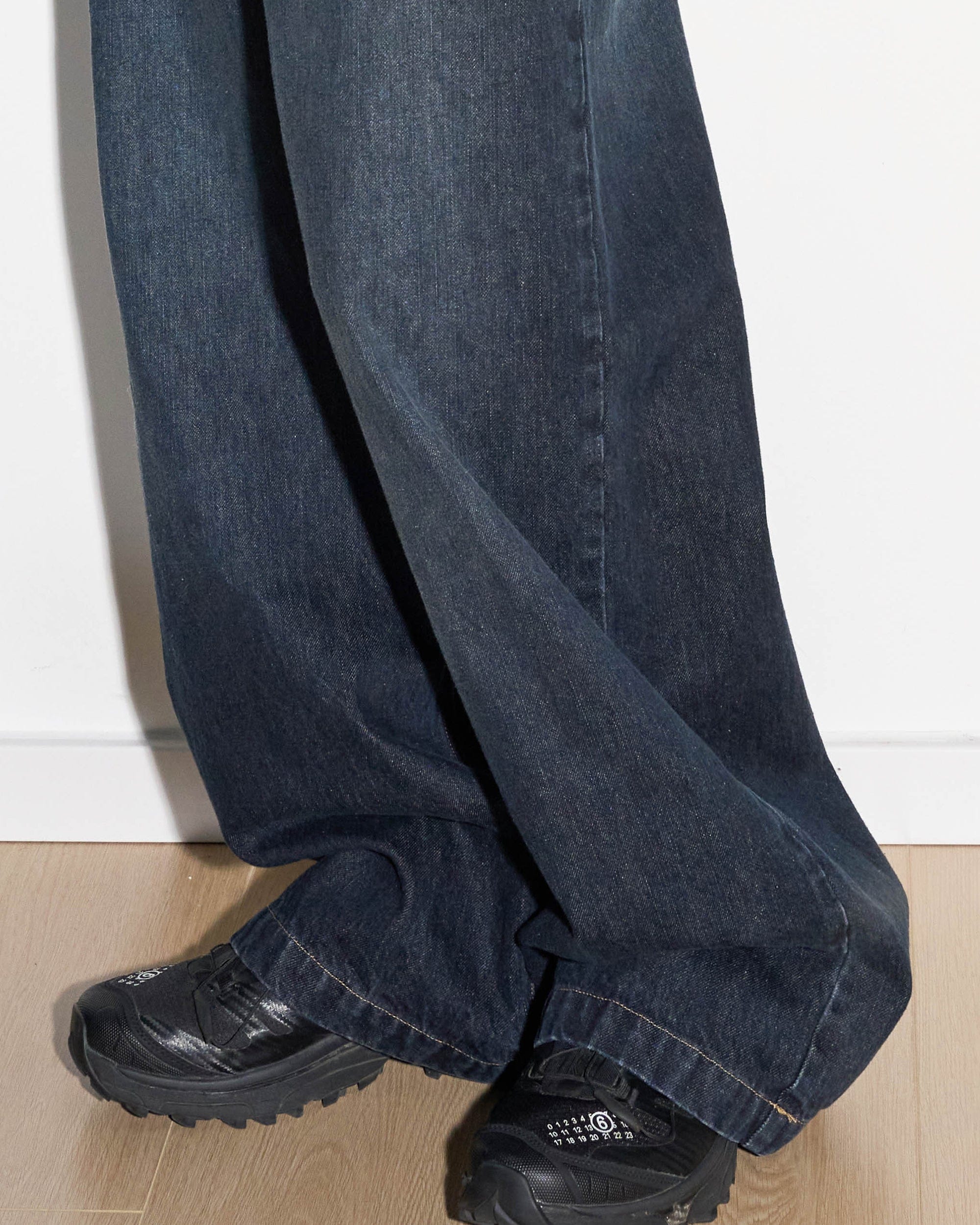 49PERCENT Modern Washed Rivet Straight-Leg Jeans, premium urban and streetwear designers apparel on PROJECTISR.com, 49PERCENT