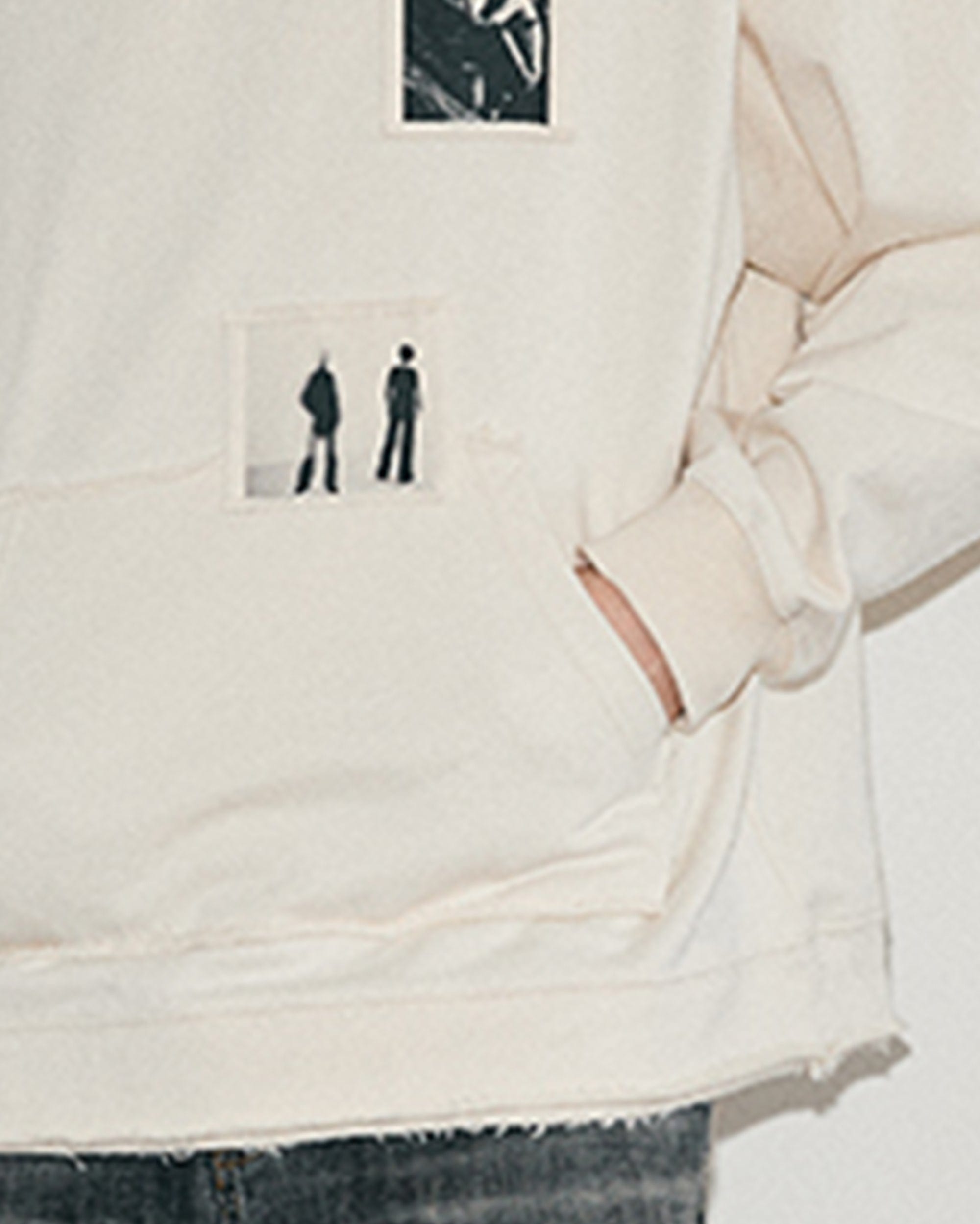 KREATE Abstract Graphics Patchwork Hoodie, premium urban and streetwear designers apparel on PROJECTISR.com, KREATE