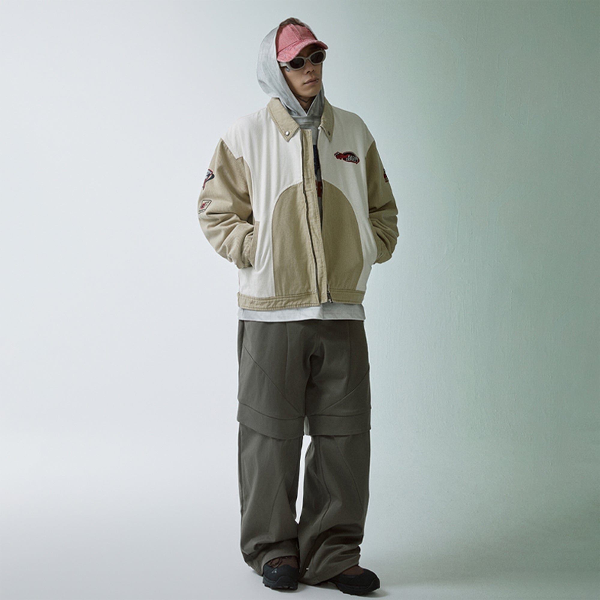 F2CE Modern Deconstructed Double-Knee Rivet Pants, premium urban and streetwear designers apparel on PROJECTISR.com, F2CE