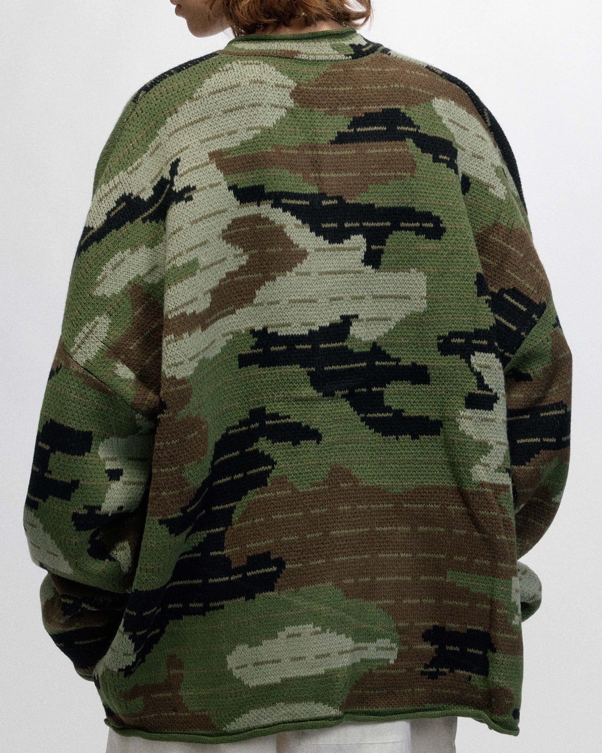 OVDY Modern Camo Stripe V-Neck Sweater, premium urban and streetwear designers apparel on PROJECTISR.com, OVDY