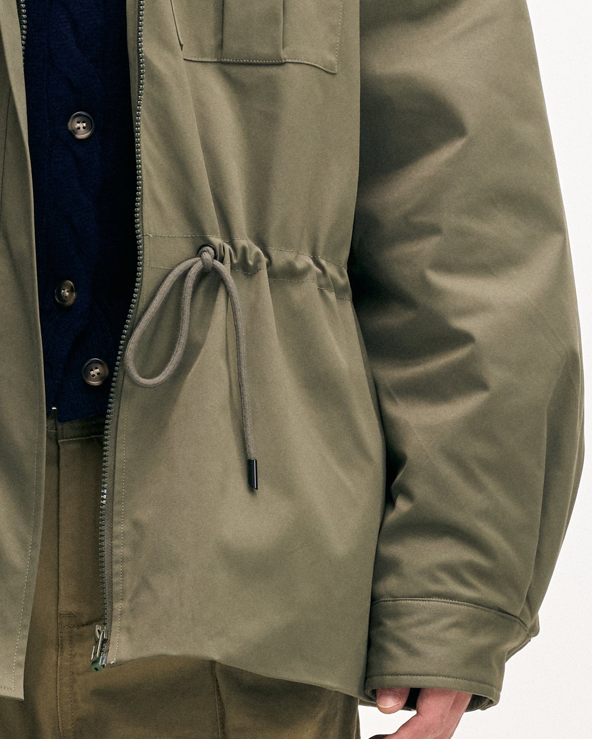 LEONSENSE Classic Detachable Faux-Fur Collar Parka Coat, premium urban and streetwear designers apparel on PROJECTISR.com, LEONSENSE