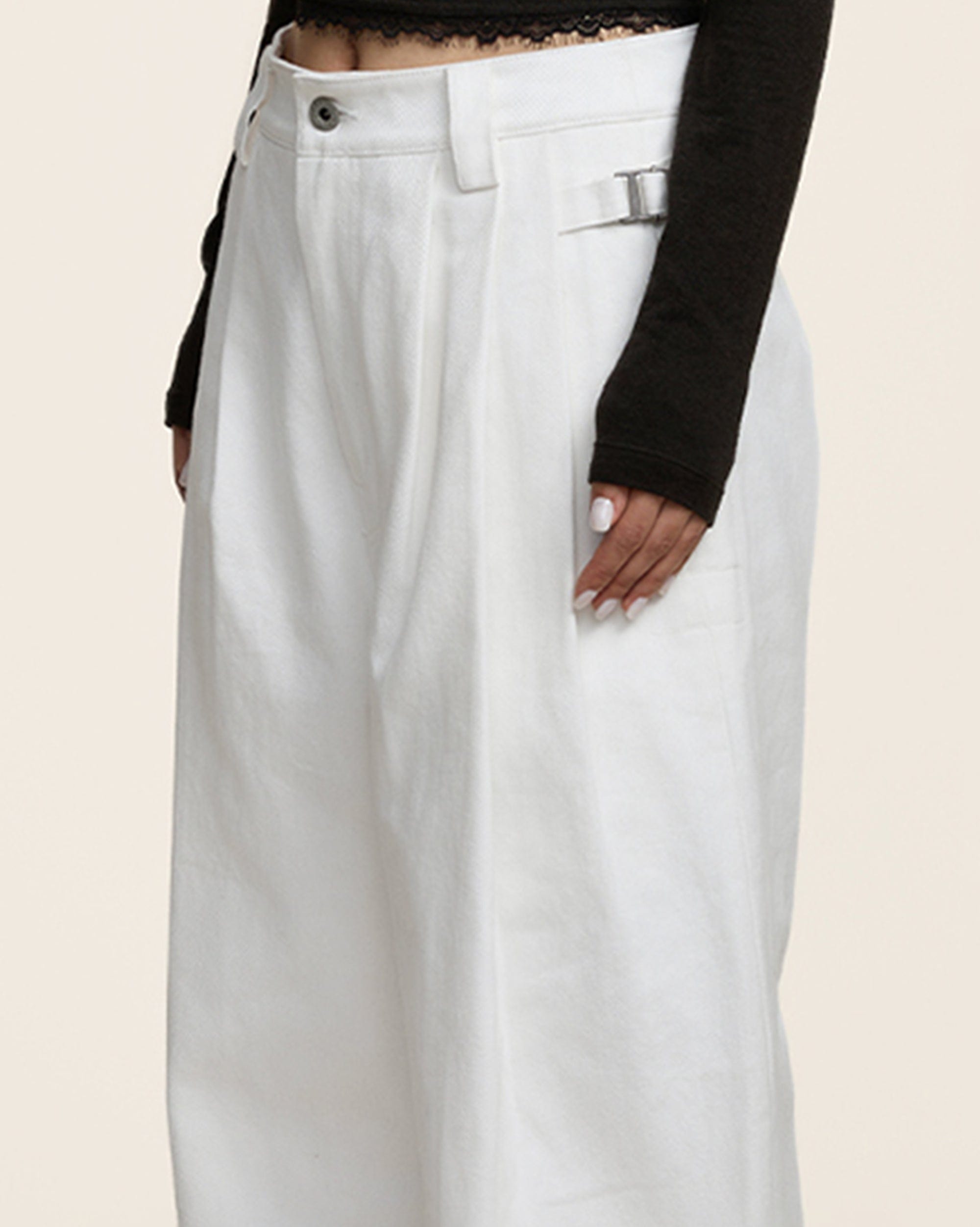 OPICLOTH Crinkled Wide-Leg Pants, premium urban and streetwear designers apparel on PROJECTISR.com, OPICLOTH