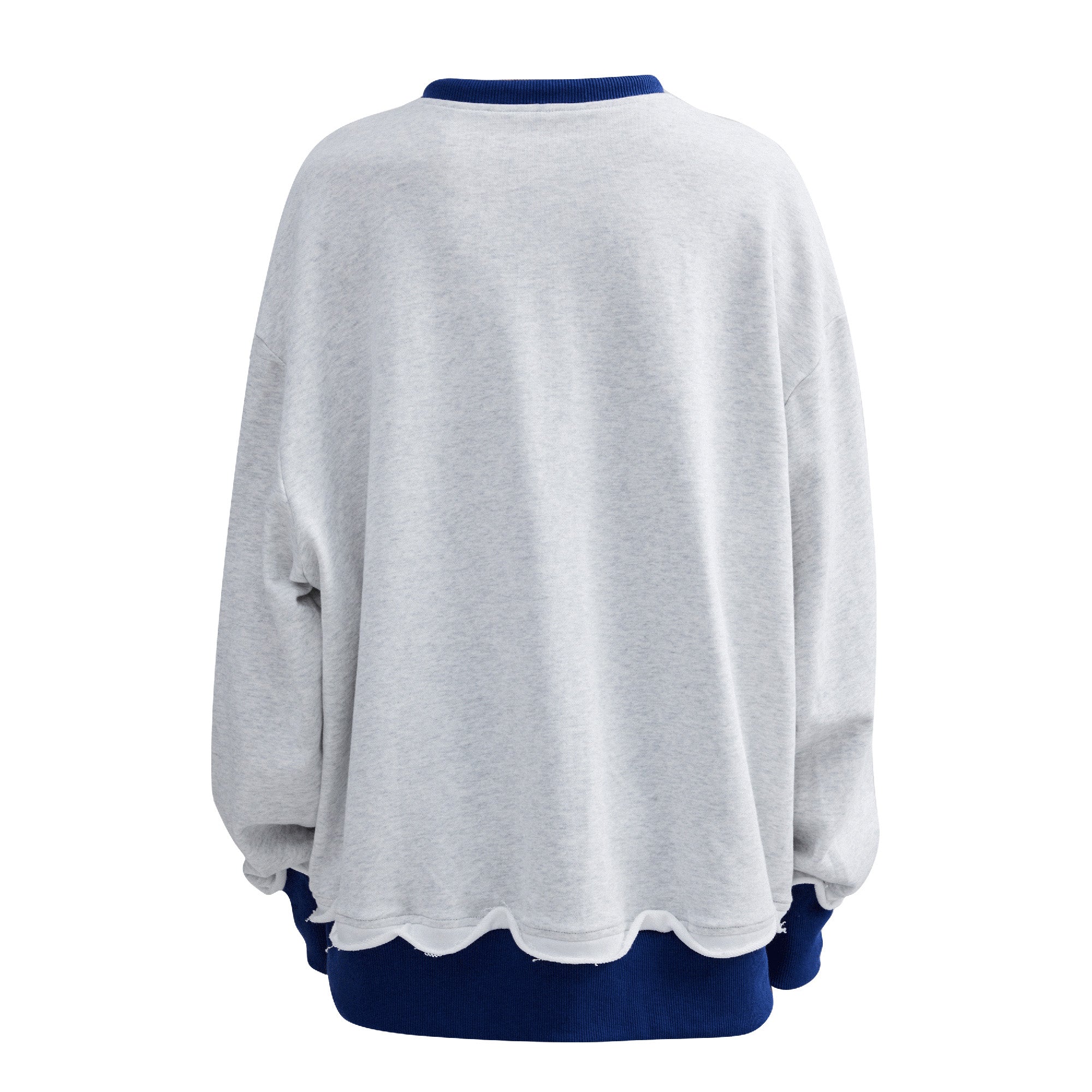 OIPWORD Voyager Graphic Scallop-Hem Sweatshirt