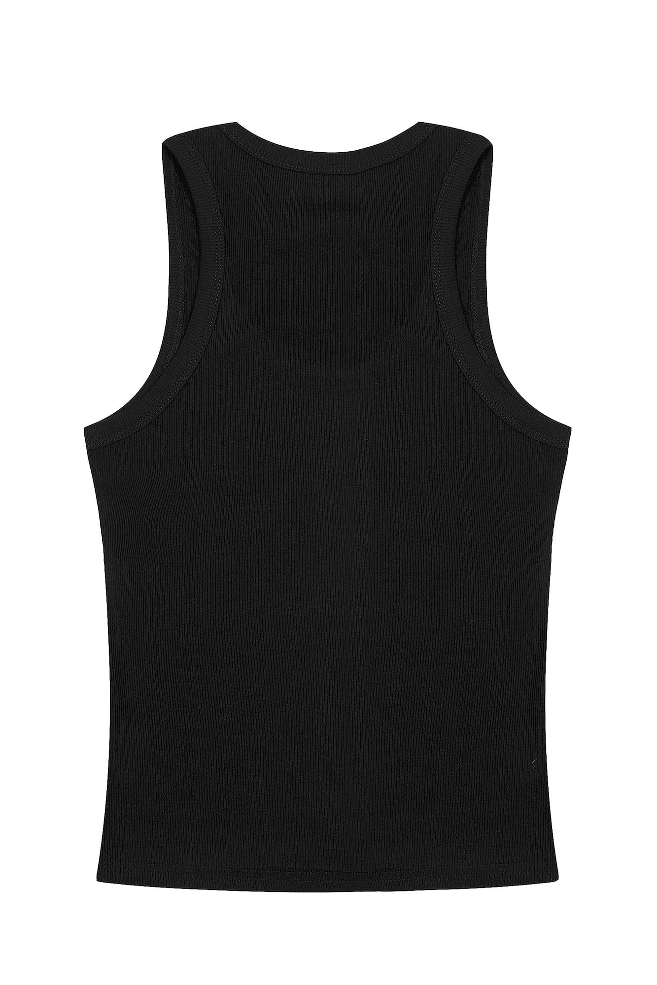 CLP Star Graphic Ribbed Tank Top