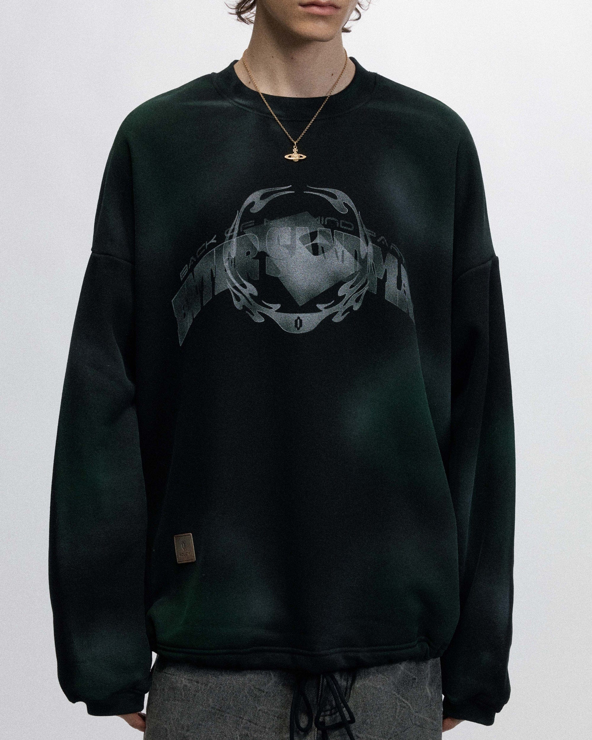 OVDY Faded Graphics Draw-String Long-Sleeve Tee, premium urban and streetwear designers apparel on PROJECTISR.com, OVDY