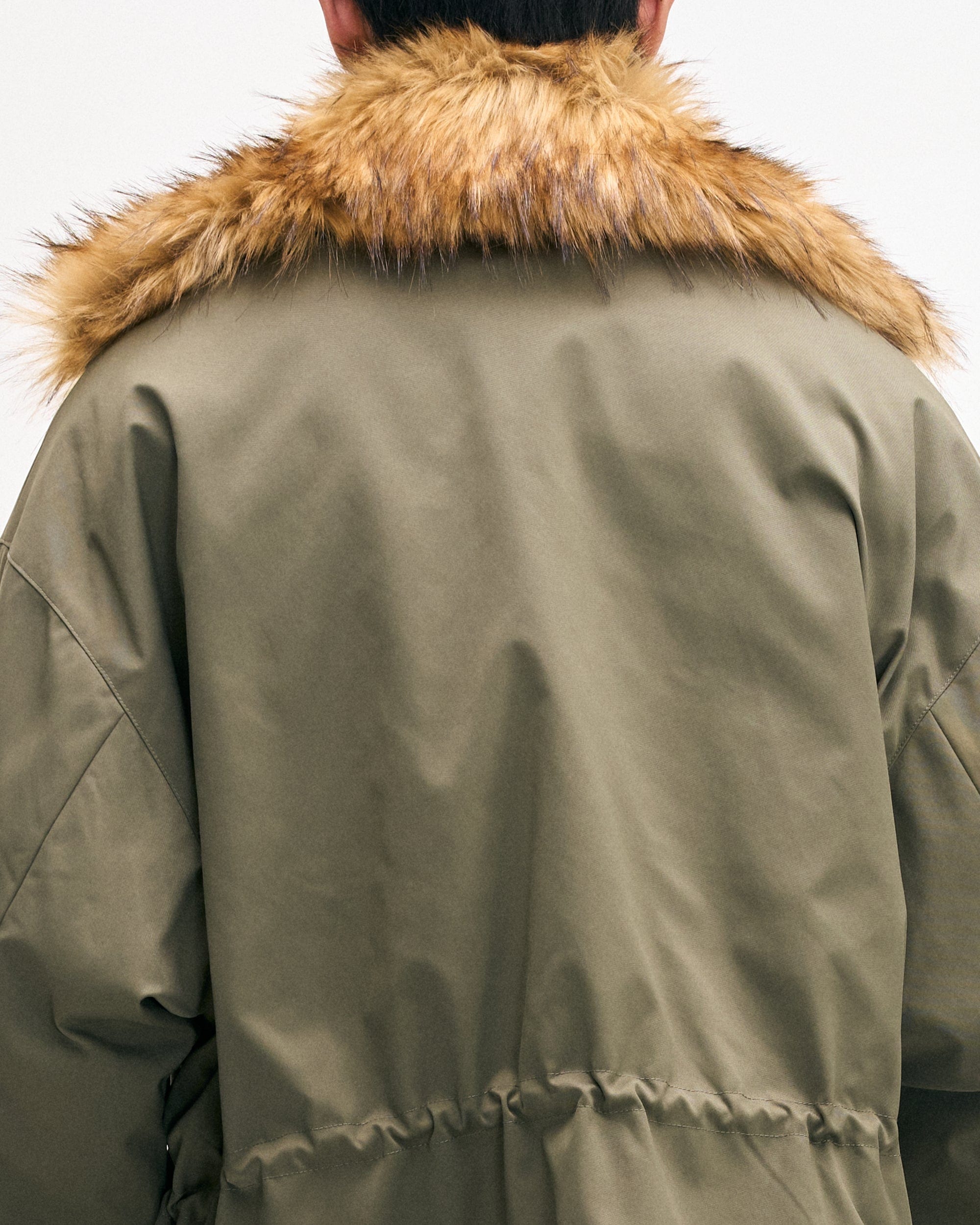 LEONSENSE Classic Detachable Faux-Fur Collar Parka Coat, premium urban and streetwear designers apparel on PROJECTISR.com, LEONSENSE