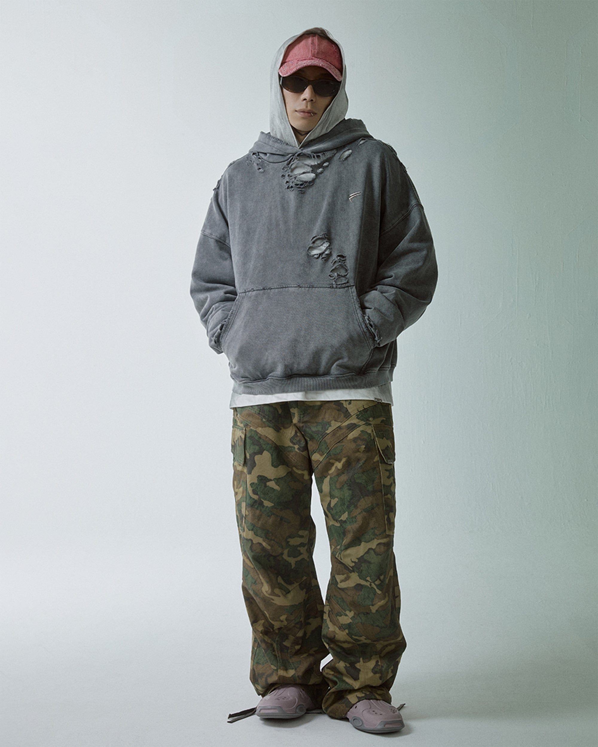 F2CE Essential Oversized Distressed Hoodie, premium urban and streetwear designers apparel on PROJECTISR.com, F2CE