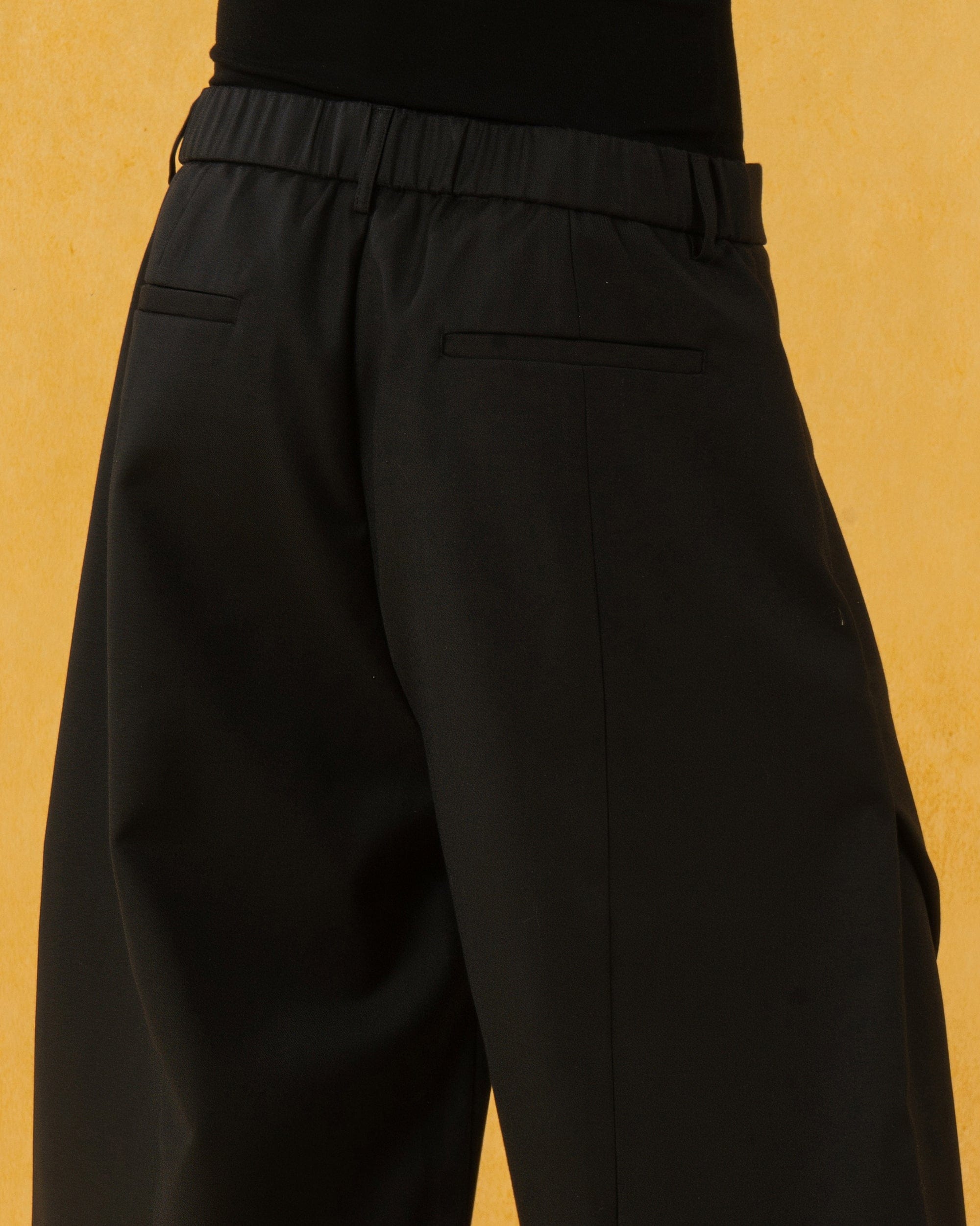 CLP Curved Crinkled Floor-Length Trousers, premium urban and streetwear designers apparel on PROJECTISR.com, CLP
