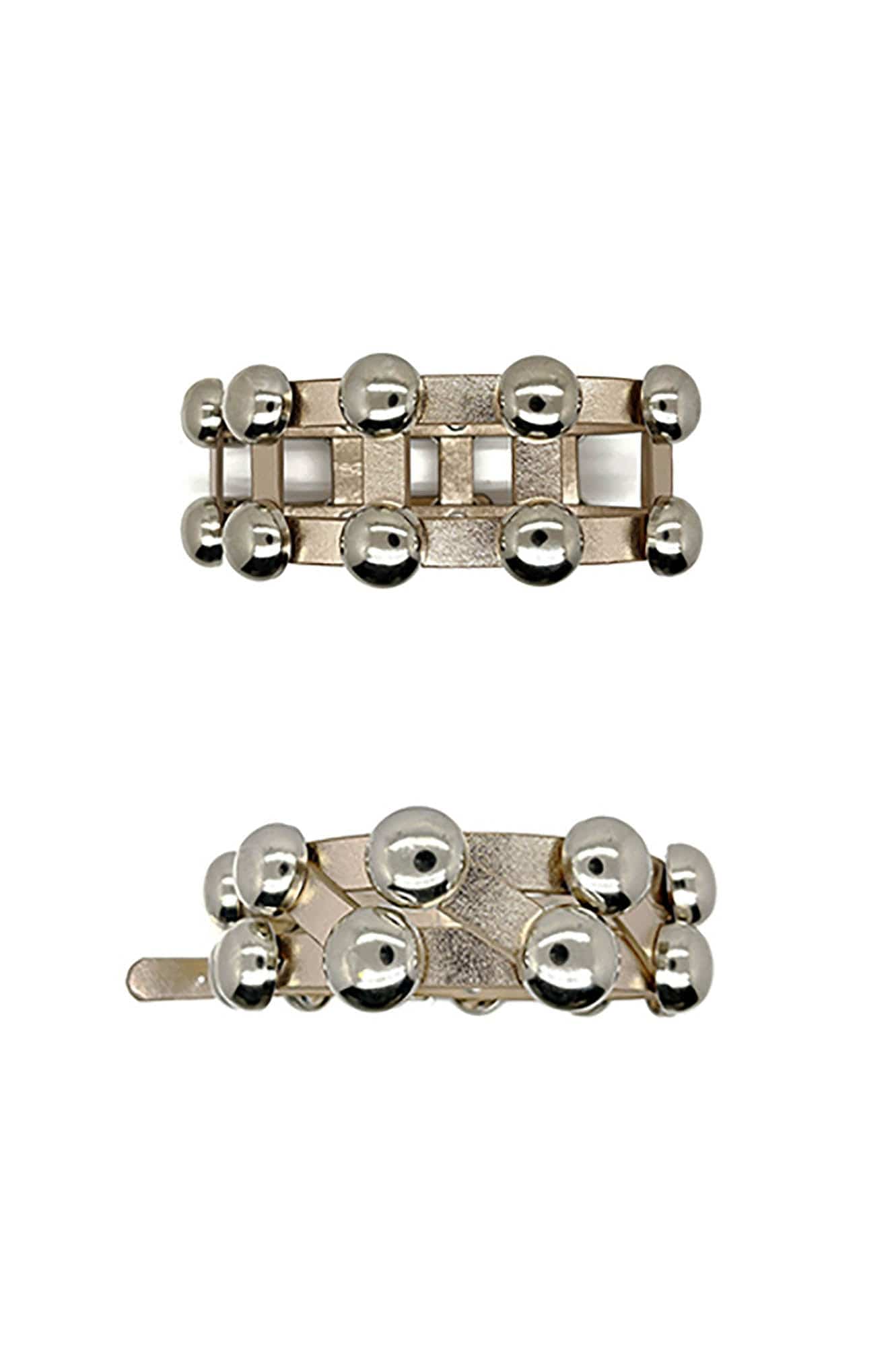SCHWARZGOLD Metallic Beaded Double-Strap Choker, premium urban and streetwear designers apparel on PROJECTISR.com, SCHWARZGOLD