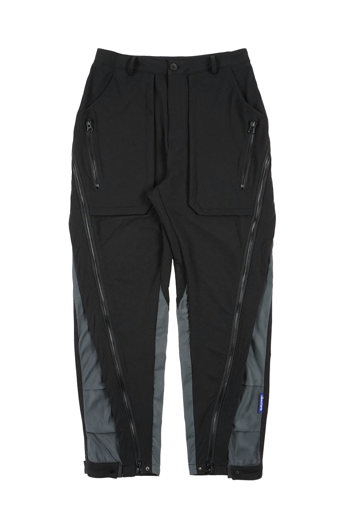 SILENSTORM Side-Zip Spliced Tactical Pants, premium urban and streetwear designers apparel on PROJECTISR.com, SILENSTORM