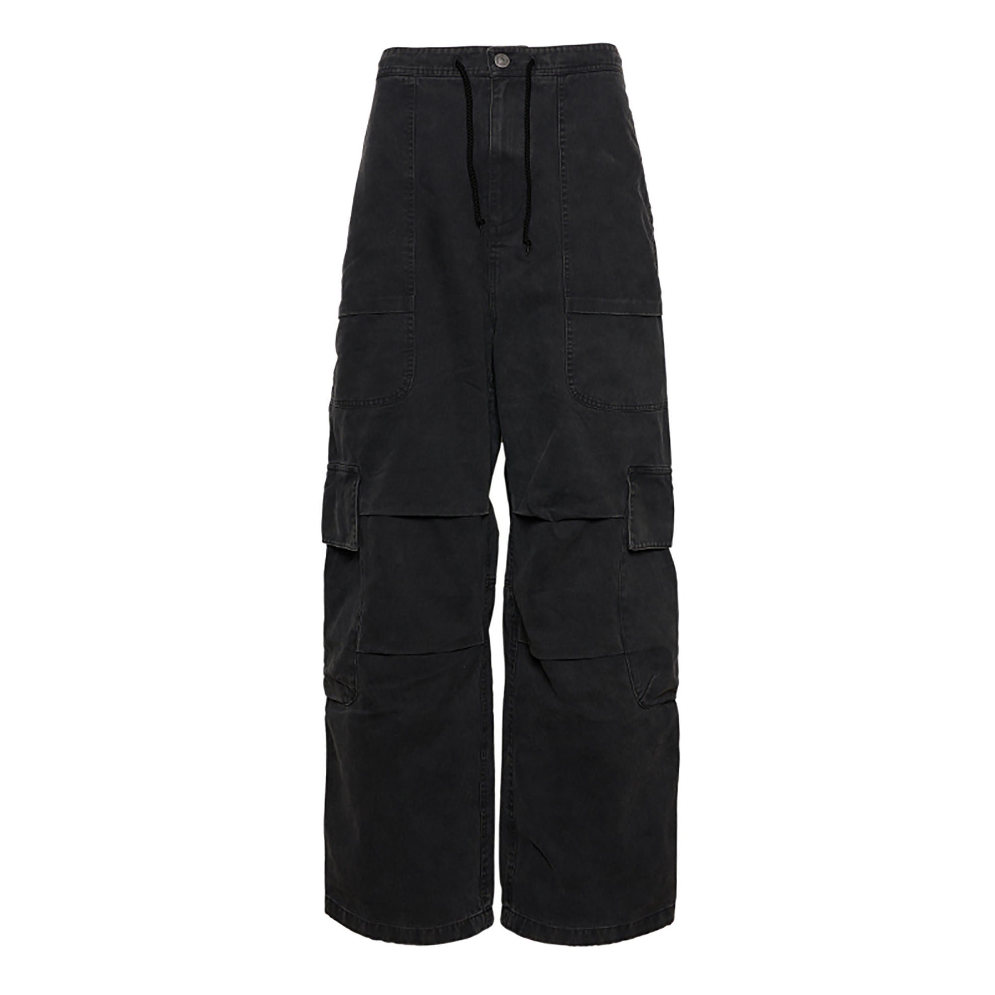 PMW Multi-Pocket Washed Cargo Jeans