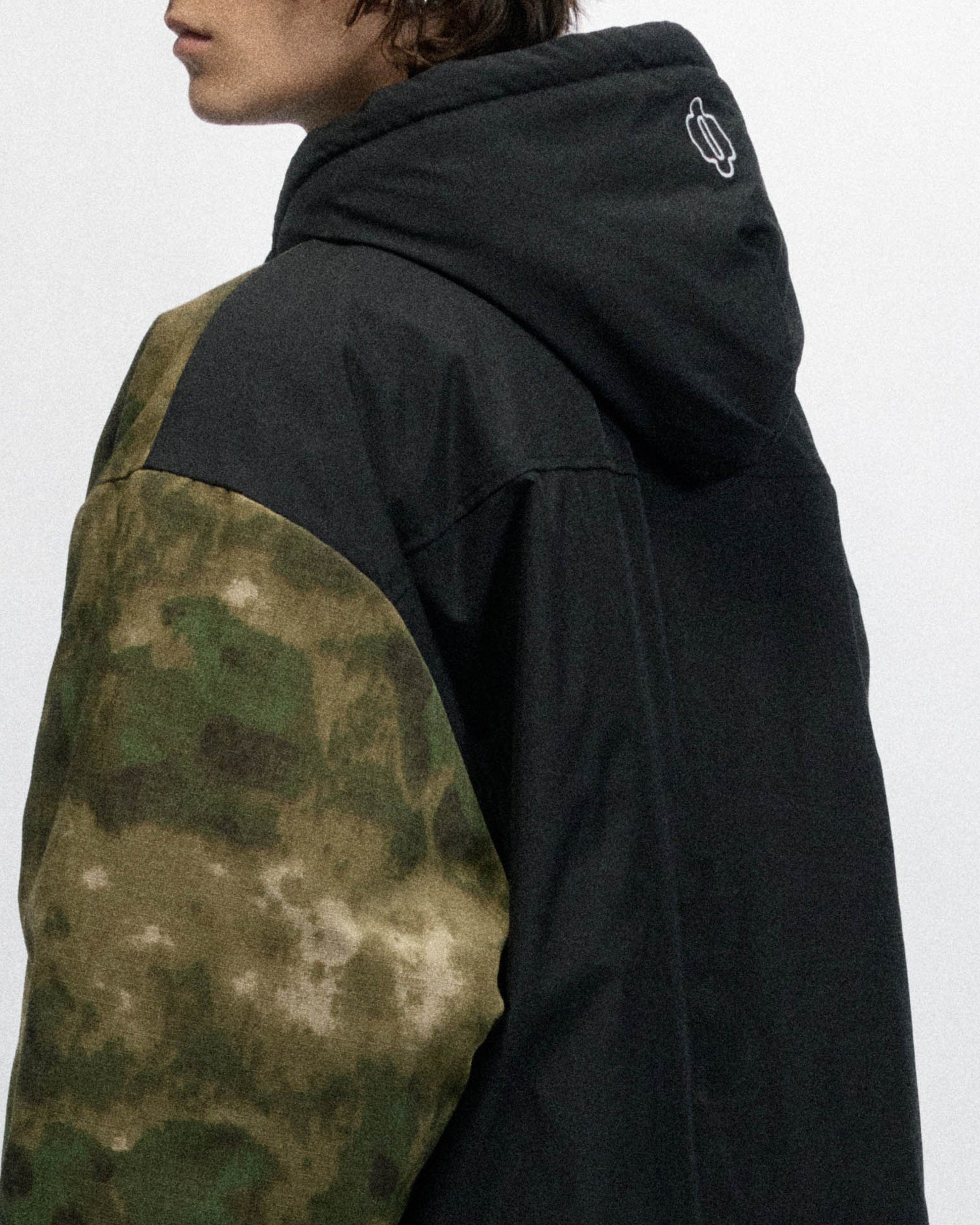 OVDY Tie-Dye Camo Hooded Puffer Jacket, premium urban and streetwear designers apparel on PROJECTISR.com, OVDY