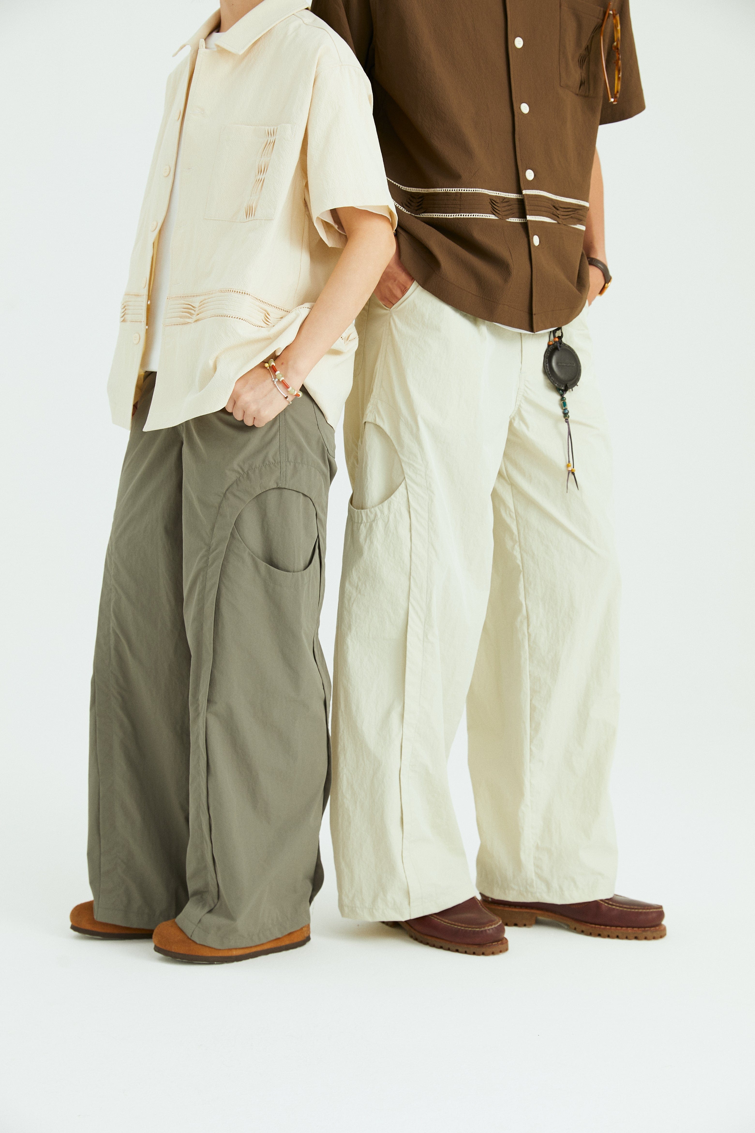 ONADAILYBASIS Curved-Pocket Paneled Utility Pants, premium urban and streetwear designers apparel on PROJECTISR.com, ONADAILYBASIS