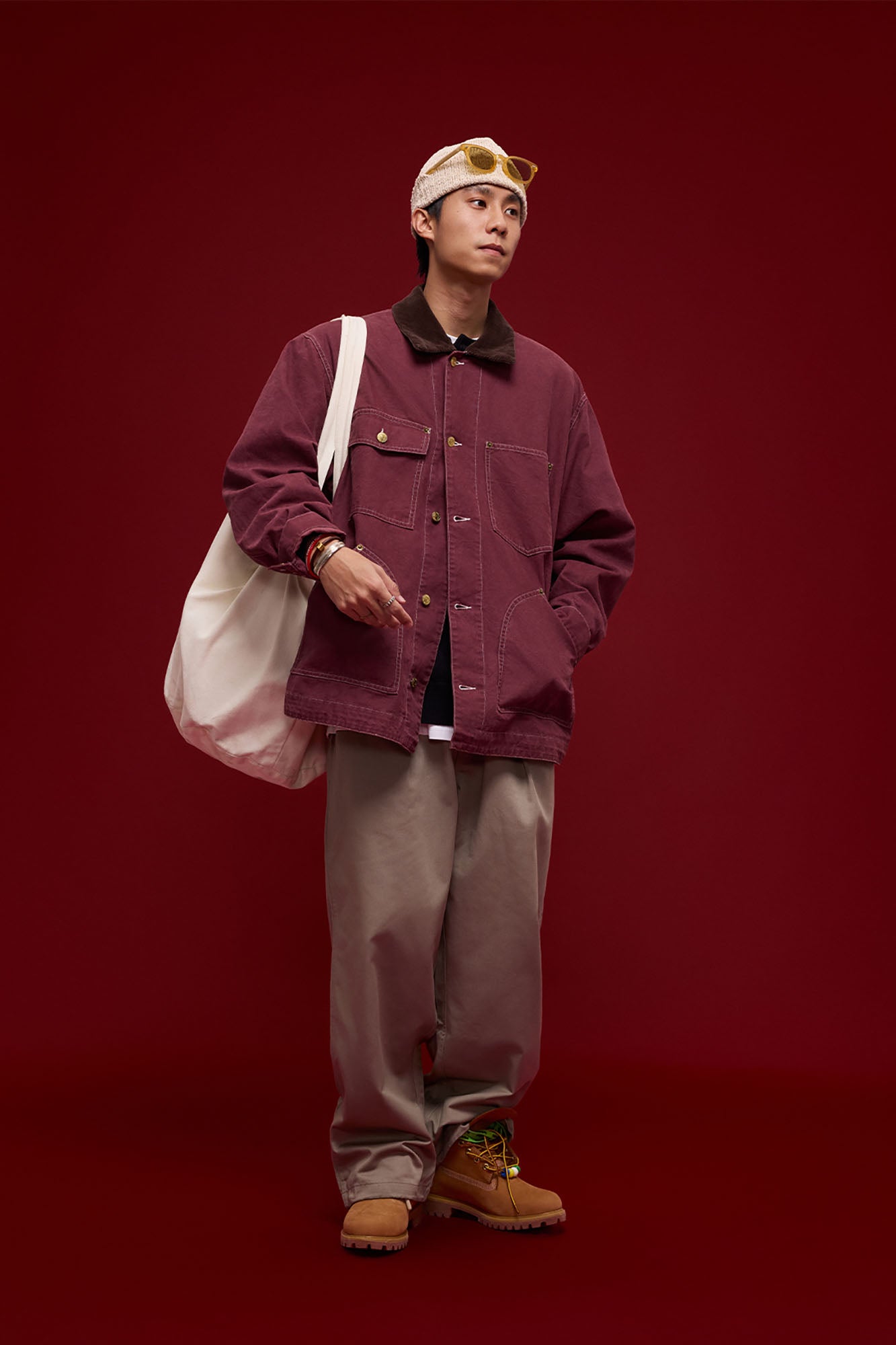 BANANA CLUB Contrast Collar Stitch Utility Jacket, premium urban and streetwear designers apparel on PROJECTISR.com, BANANA CLUB