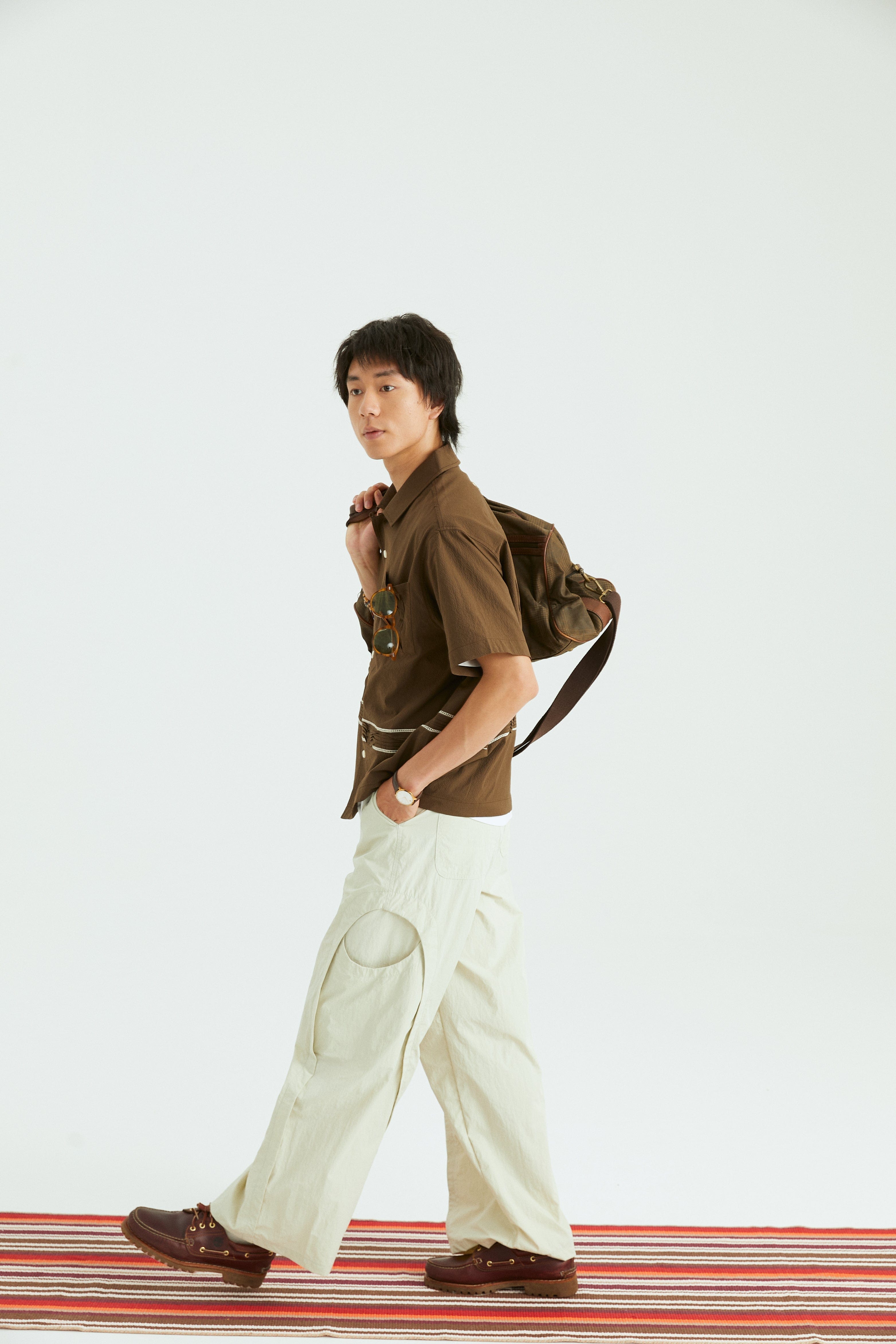 ONADAILYBASIS Curved-Pocket Paneled Utility Pants, premium urban and streetwear designers apparel on PROJECTISR.com, ONADAILYBASIS