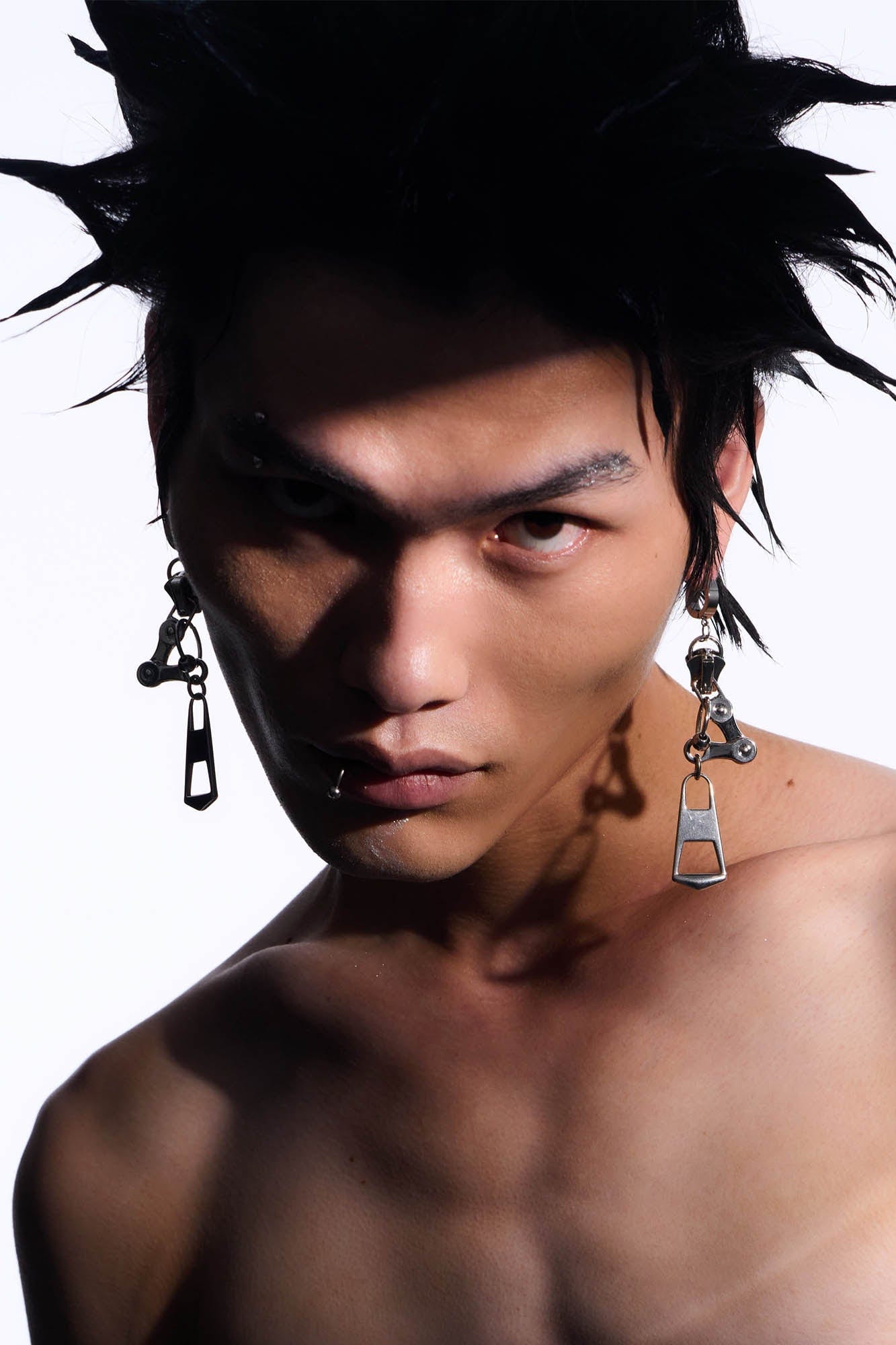ILLUSORY Mechanical Zipper Earrings, premium urban and streetwear designers apparel on PROJECTISR.com, ILLUSORY
