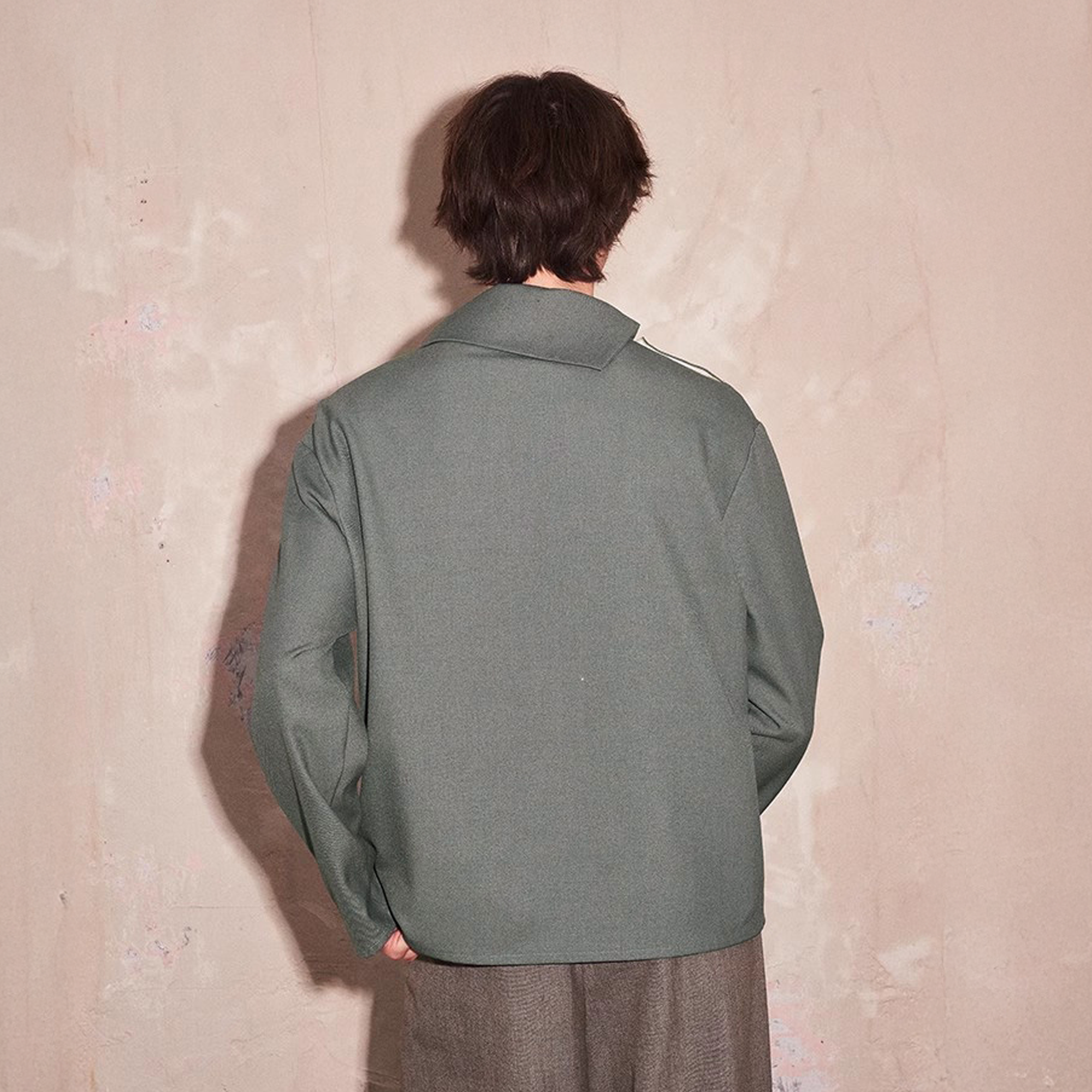 SAME FLOW Essential Asym Cowl Collar Drape Pullover