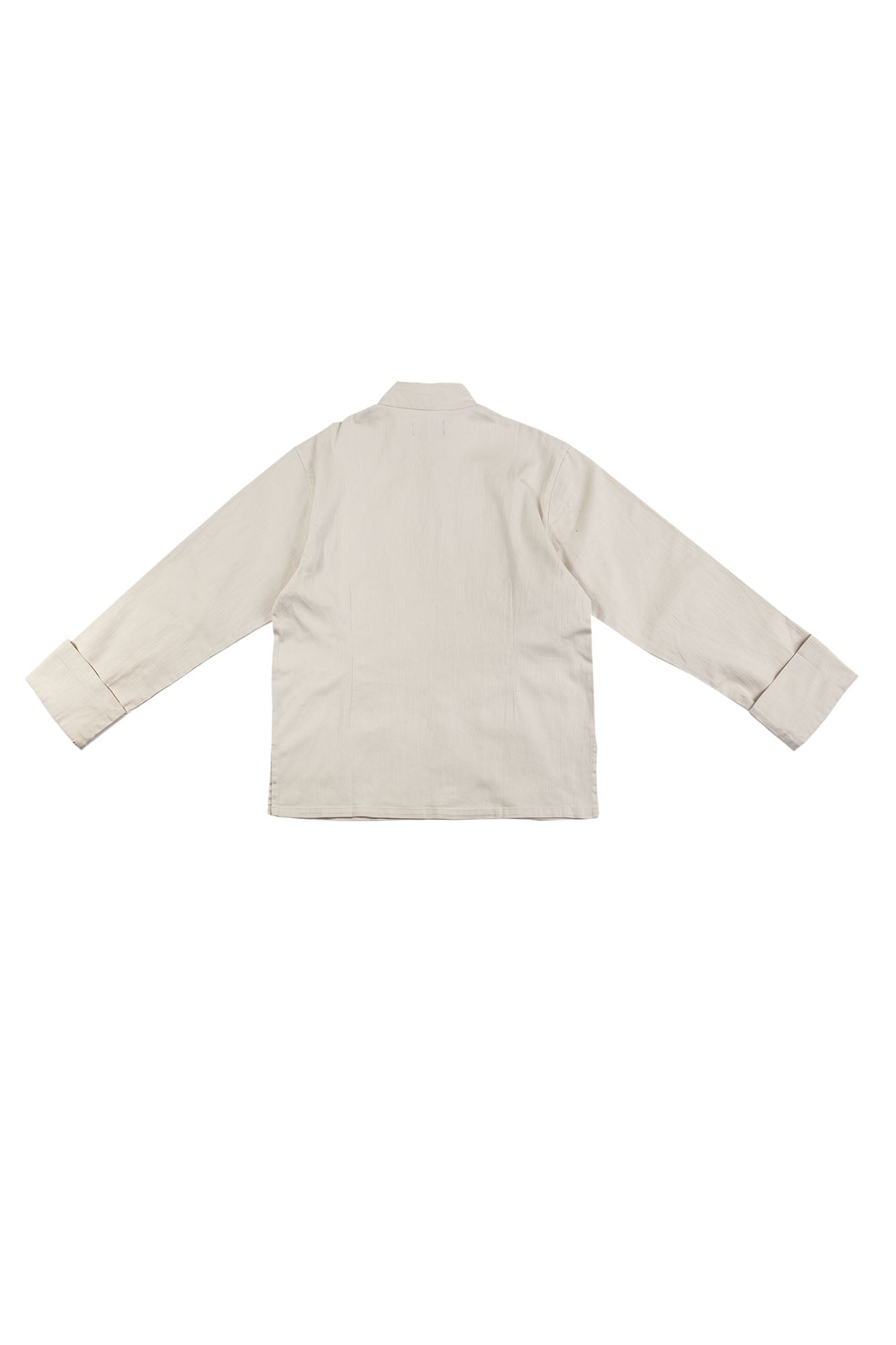 NERHI Asymmetrical Frog Button Mandarin Collar Shirt, premium urban and streetwear designers apparel on PROJECTISR.com, NERHI