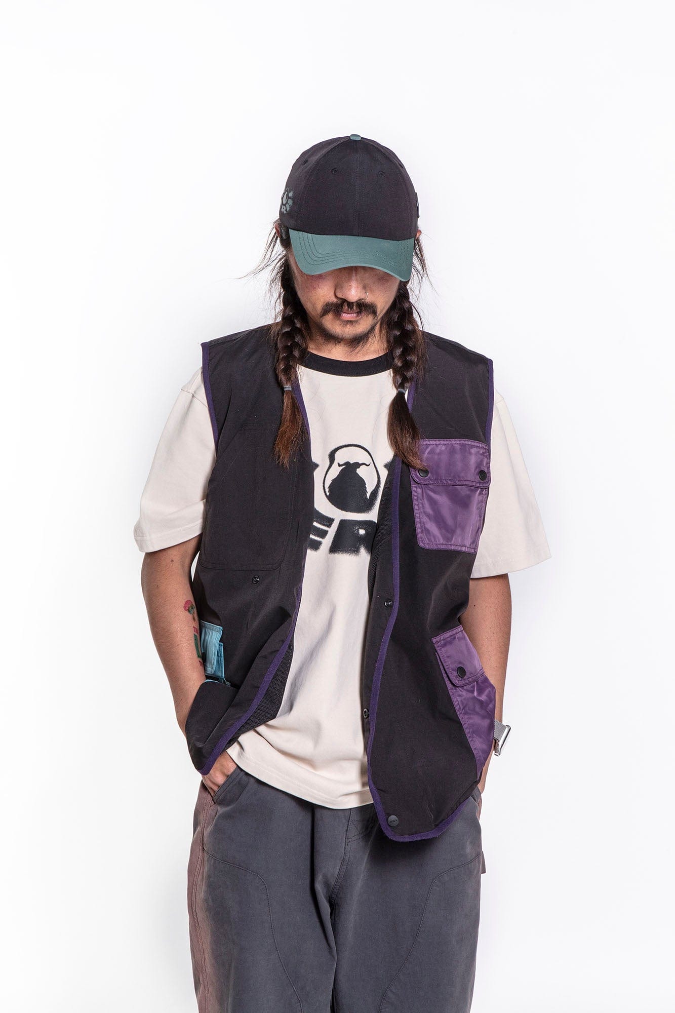 NERHI Contrast Flap Pocket Quick-Dry Vest, premium urban and streetwear designers apparel on PROJECTISR.com, NERHI