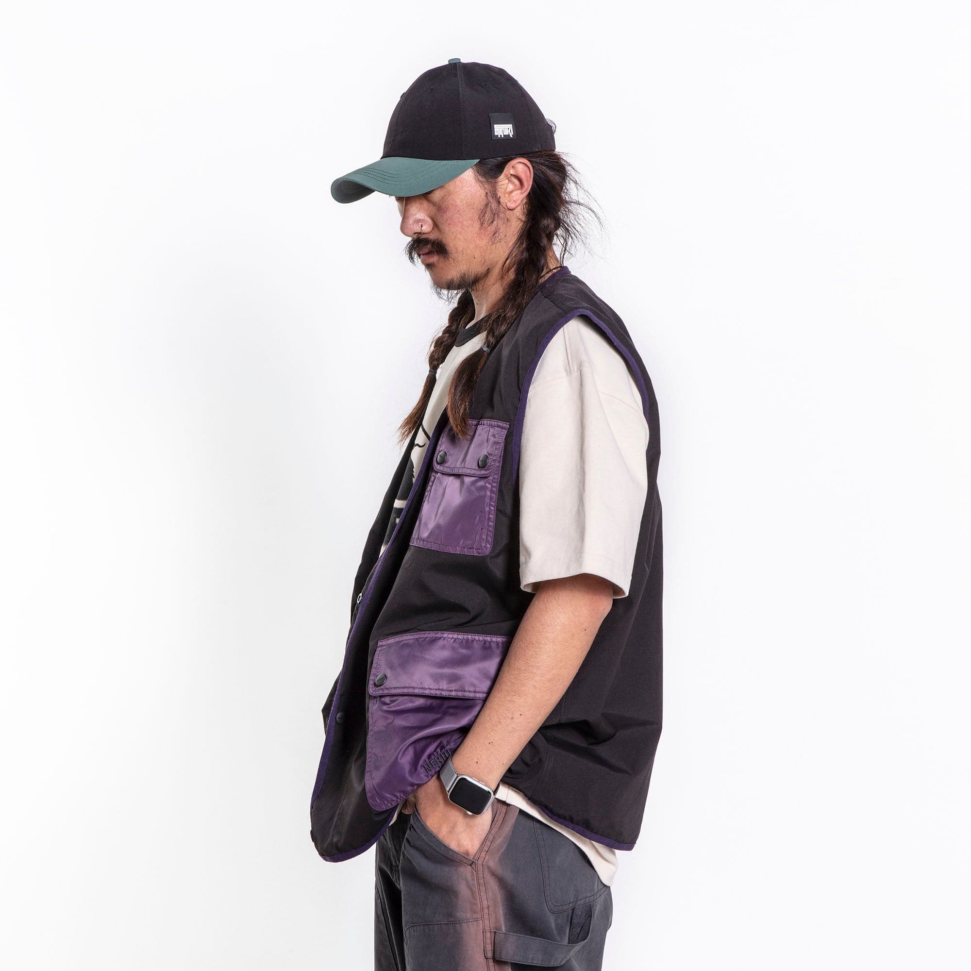 NERHI Contrast Flap Pocket Quick-Dry Vest, premium urban and streetwear designers apparel on PROJECTISR.com, NERHI