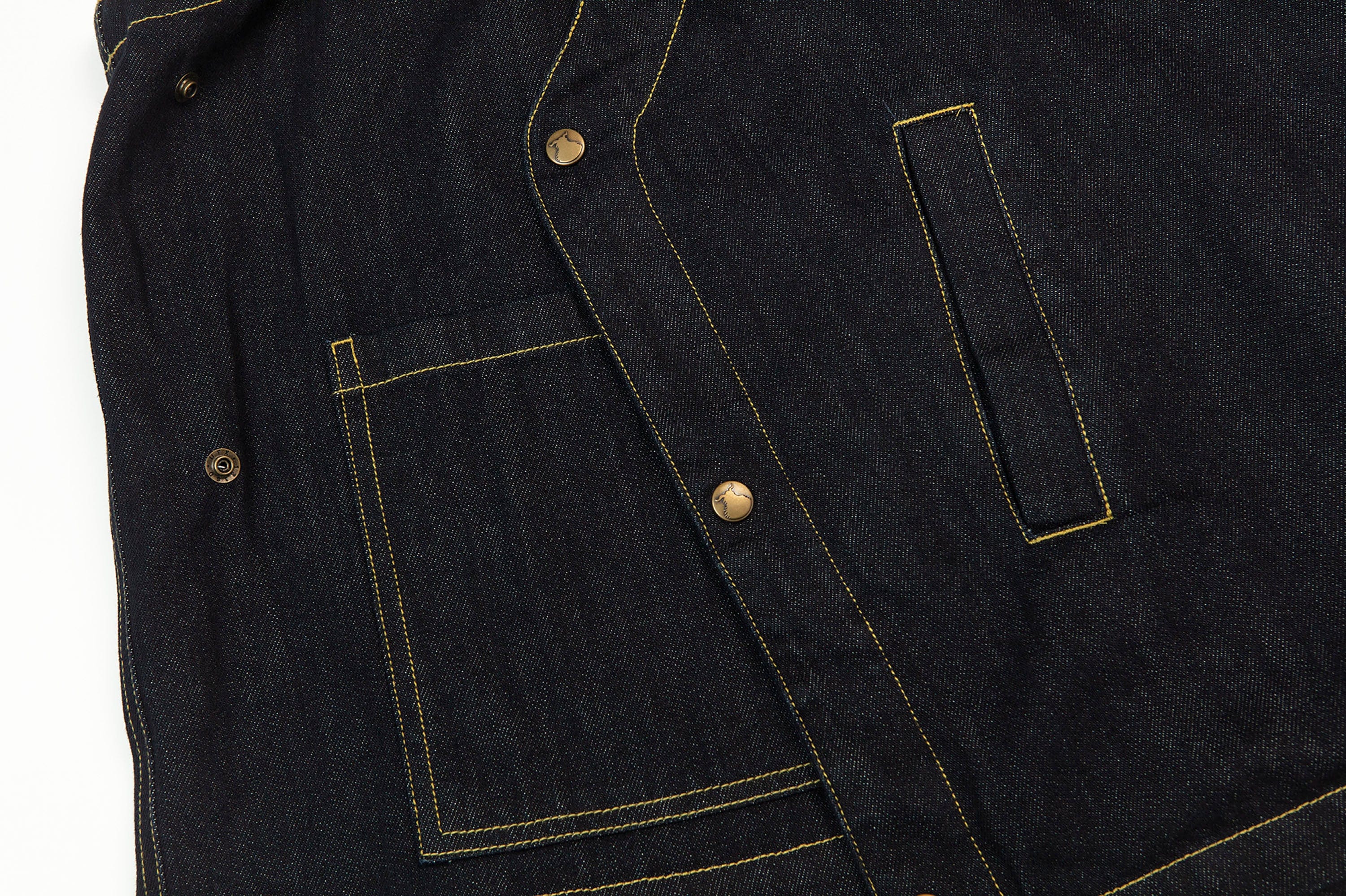 NERHI Asymmetrical Snap Raw Denim Vest, premium urban and streetwear designers apparel on PROJECTISR.com, NERHI