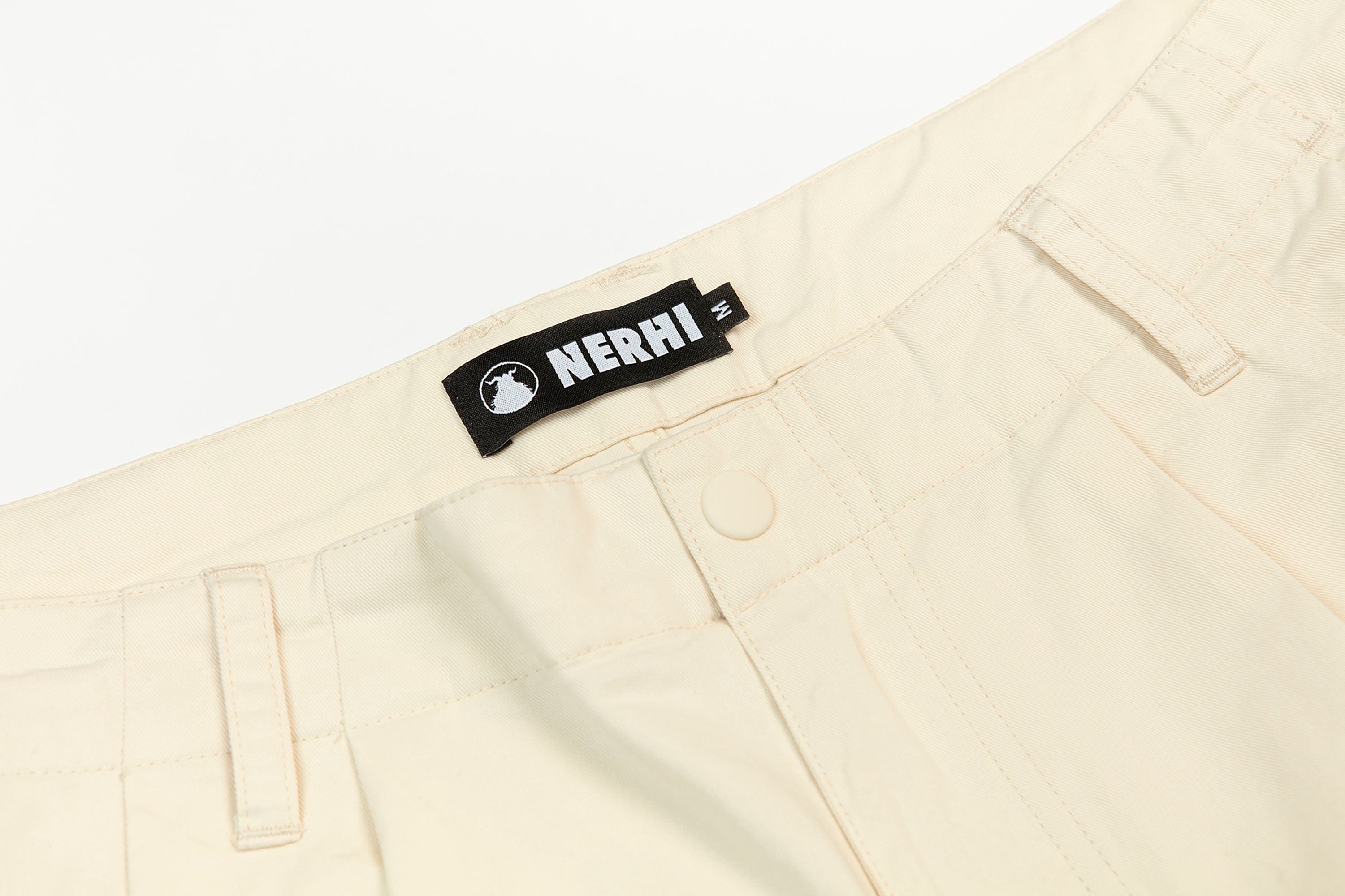 NERHI Essential LOGO Pleated Shorts, premium urban and streetwear designers apparel on PROJECTISR.com, NERHI