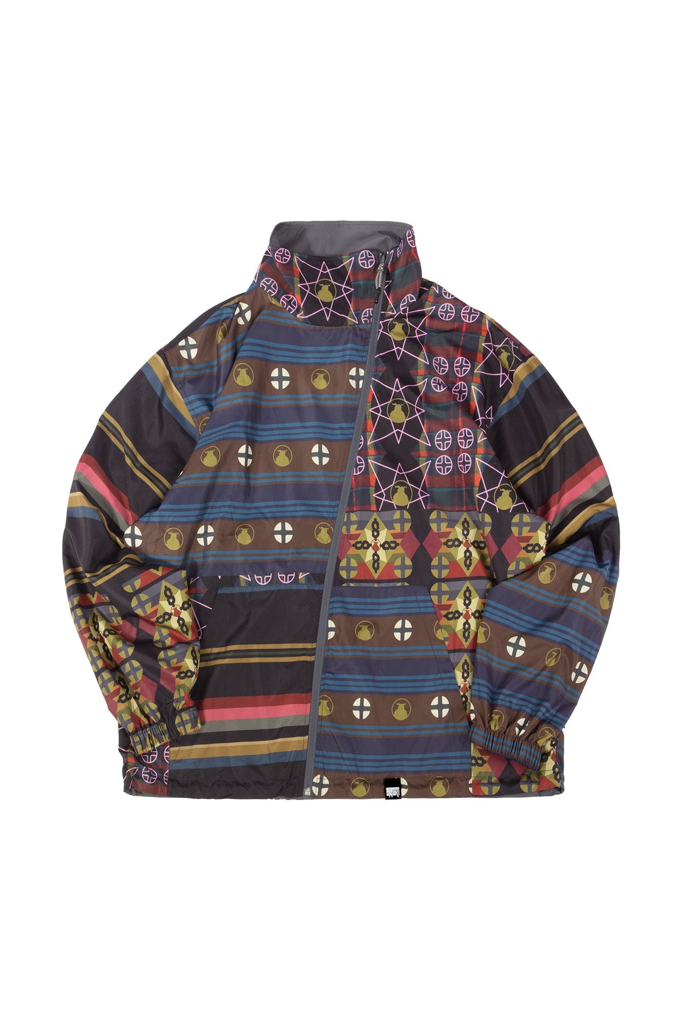 NERHI Reversible Graphic-Lined Stand Collar Jacket, premium urban and streetwear designers apparel on PROJECTISR.com, NERHI