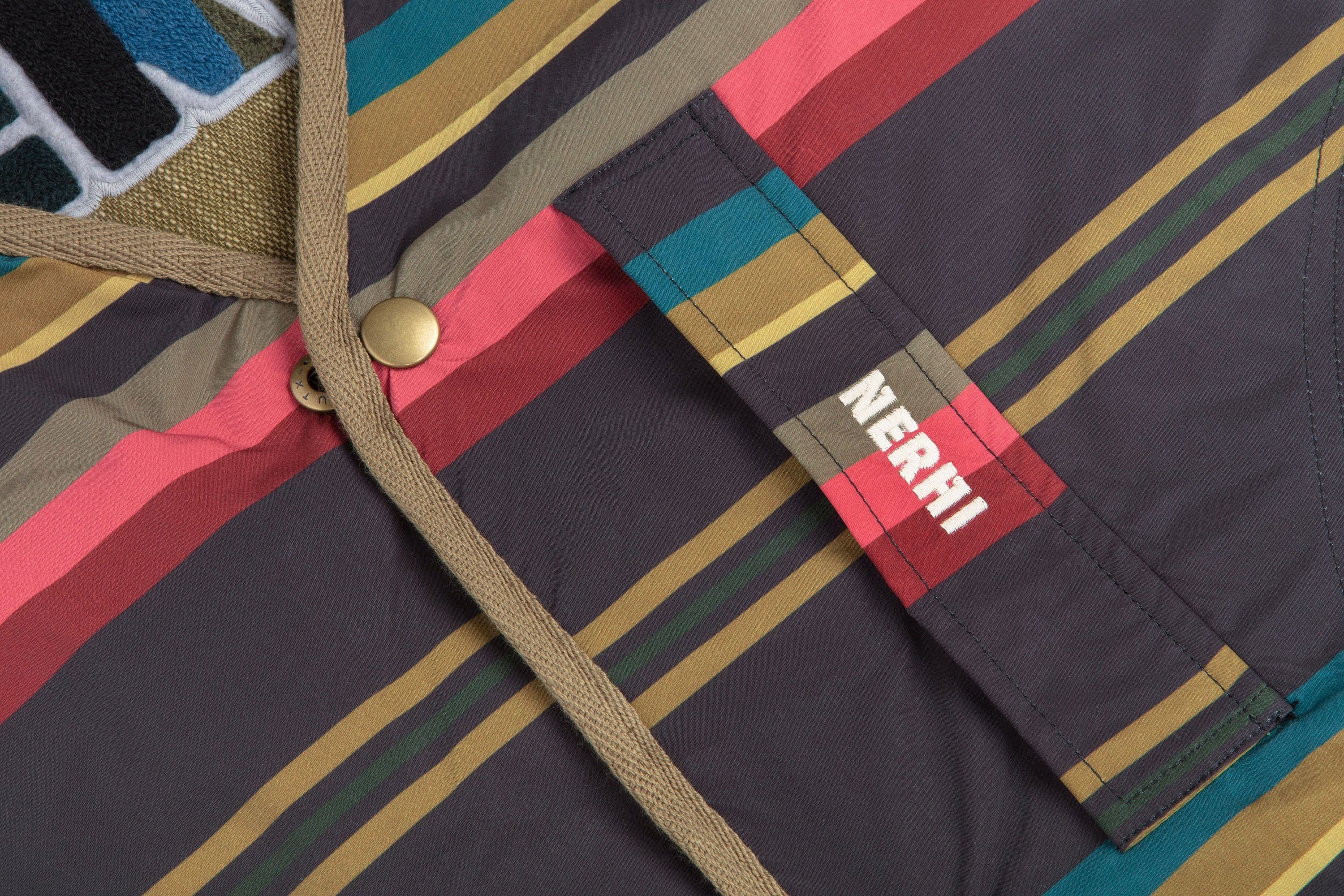 NERHI Reversible Striped Multi-Pocket Utility Vest, premium urban and streetwear designers apparel on PROJECTISR.com, NERHI