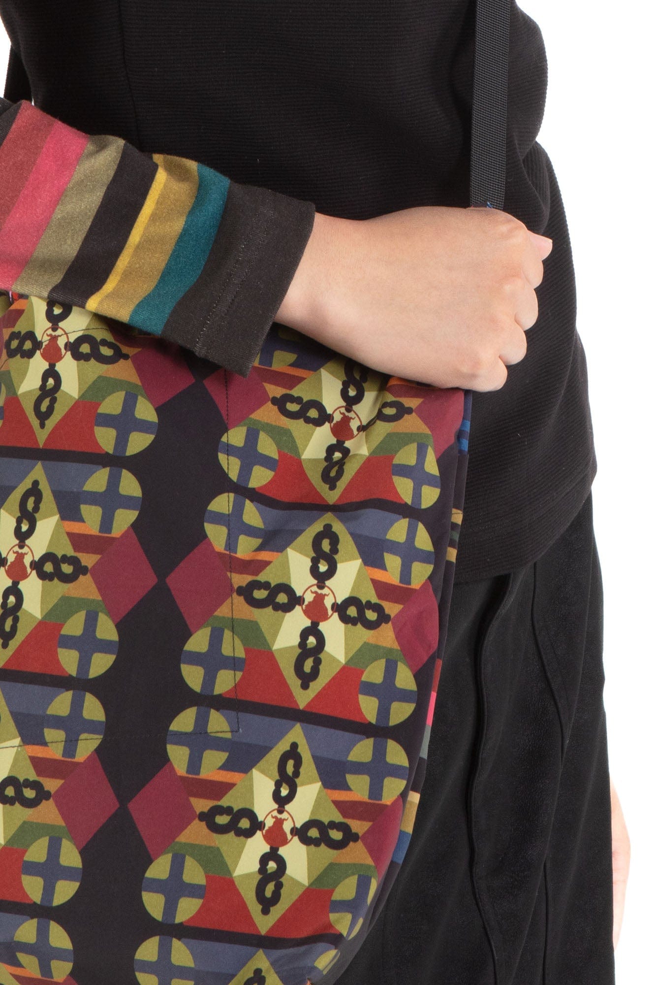 NERHI Monogram Back Striped Crossbody Bag, premium urban and streetwear designers apparel on PROJECTISR.com, NERHI