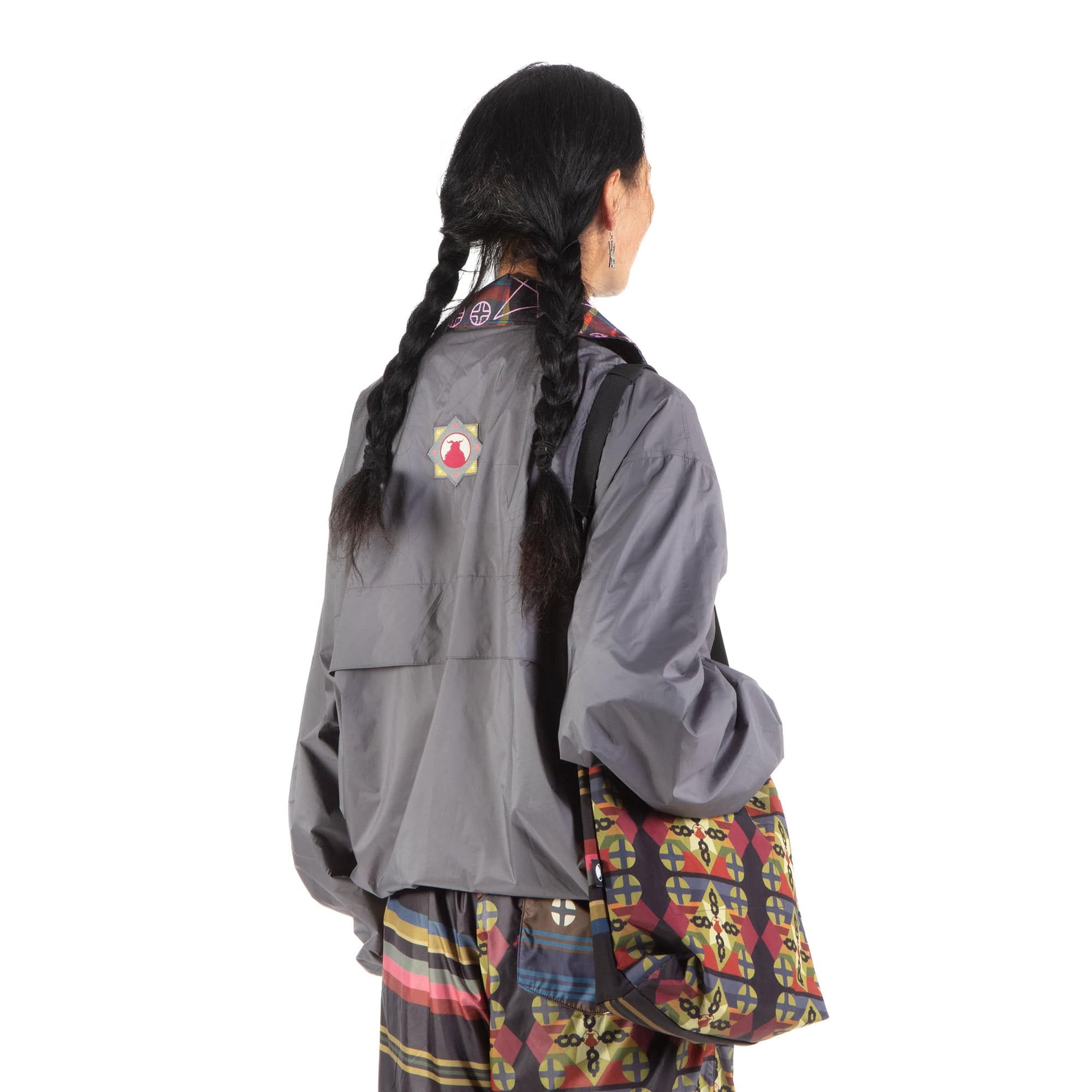 NERHI Reversible Graphic-Lined Stand Collar Jacket, premium urban and streetwear designers apparel on PROJECTISR.com, NERHI