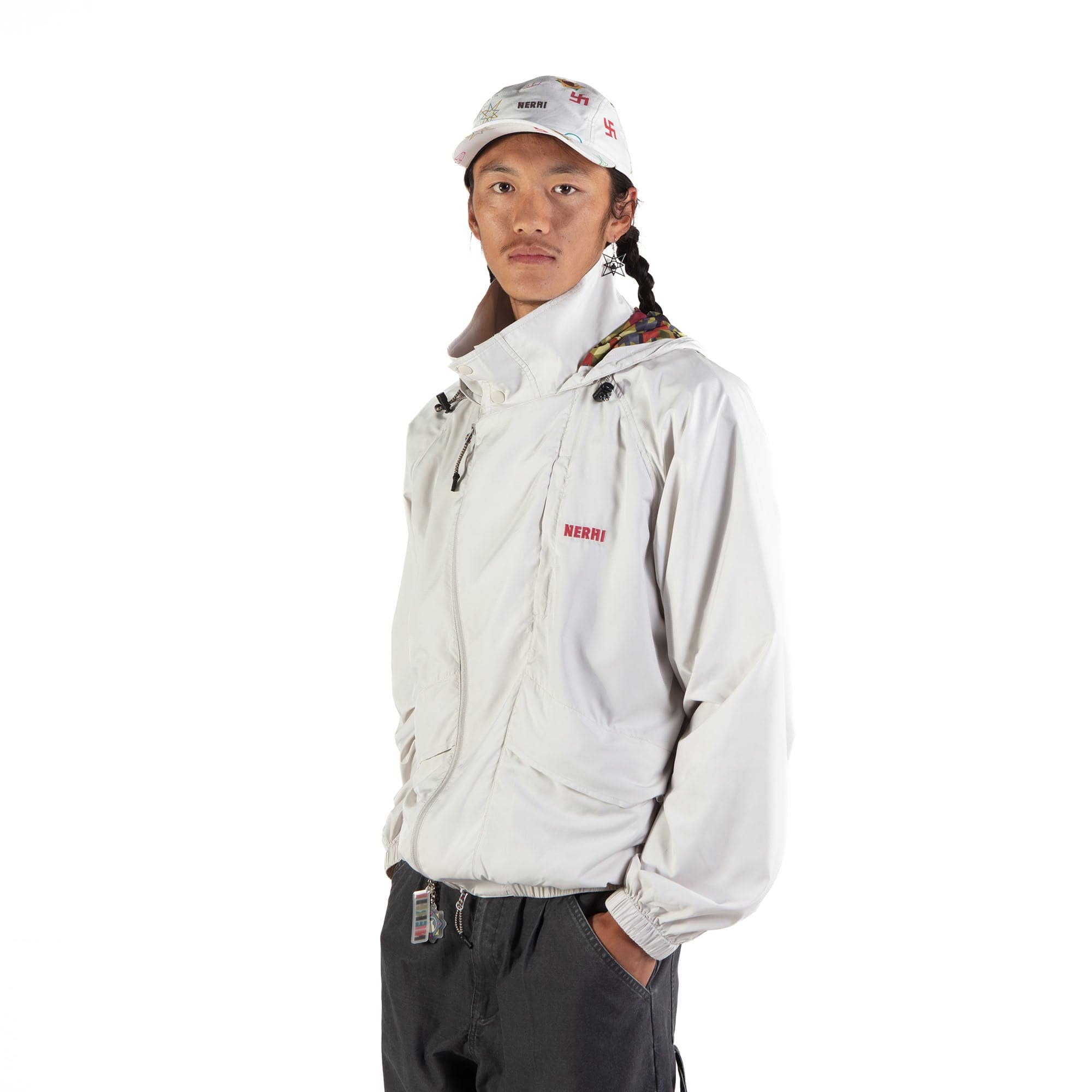 NERHI Graphic-Lined Hood Jacket, premium urban and streetwear designers apparel on PROJECTISR.com, NERHI