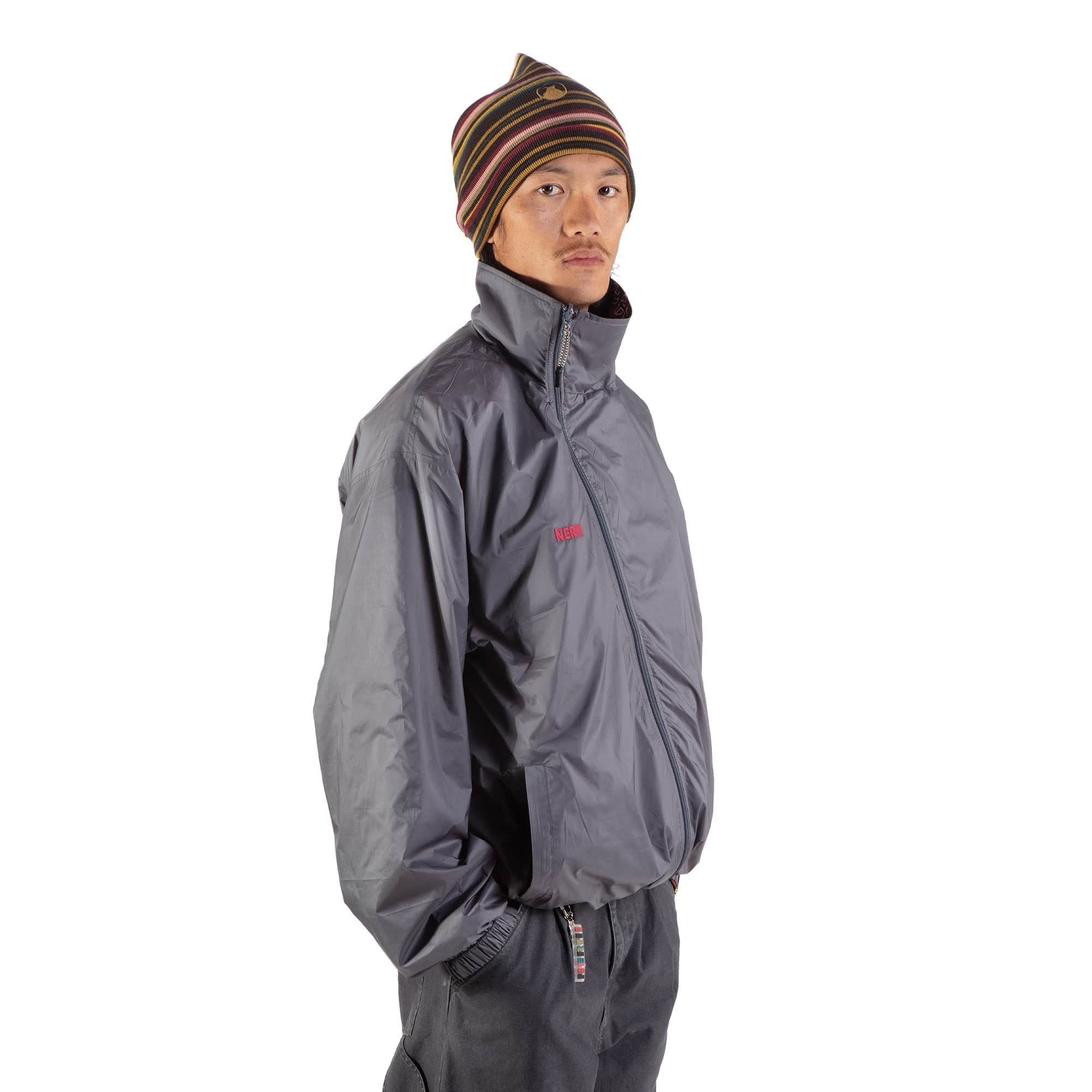 NERHI Reversible Graphic-Lined Stand Collar Jacket, premium urban and streetwear designers apparel on PROJECTISR.com, NERHI