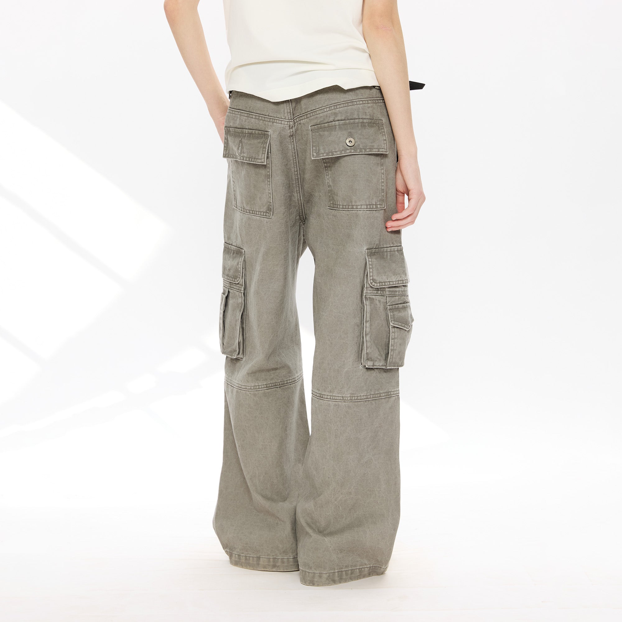 KREATE Washed Pleated Cargo Pants, premium urban and streetwear designers apparel on PROJECTISR.com, KREATE