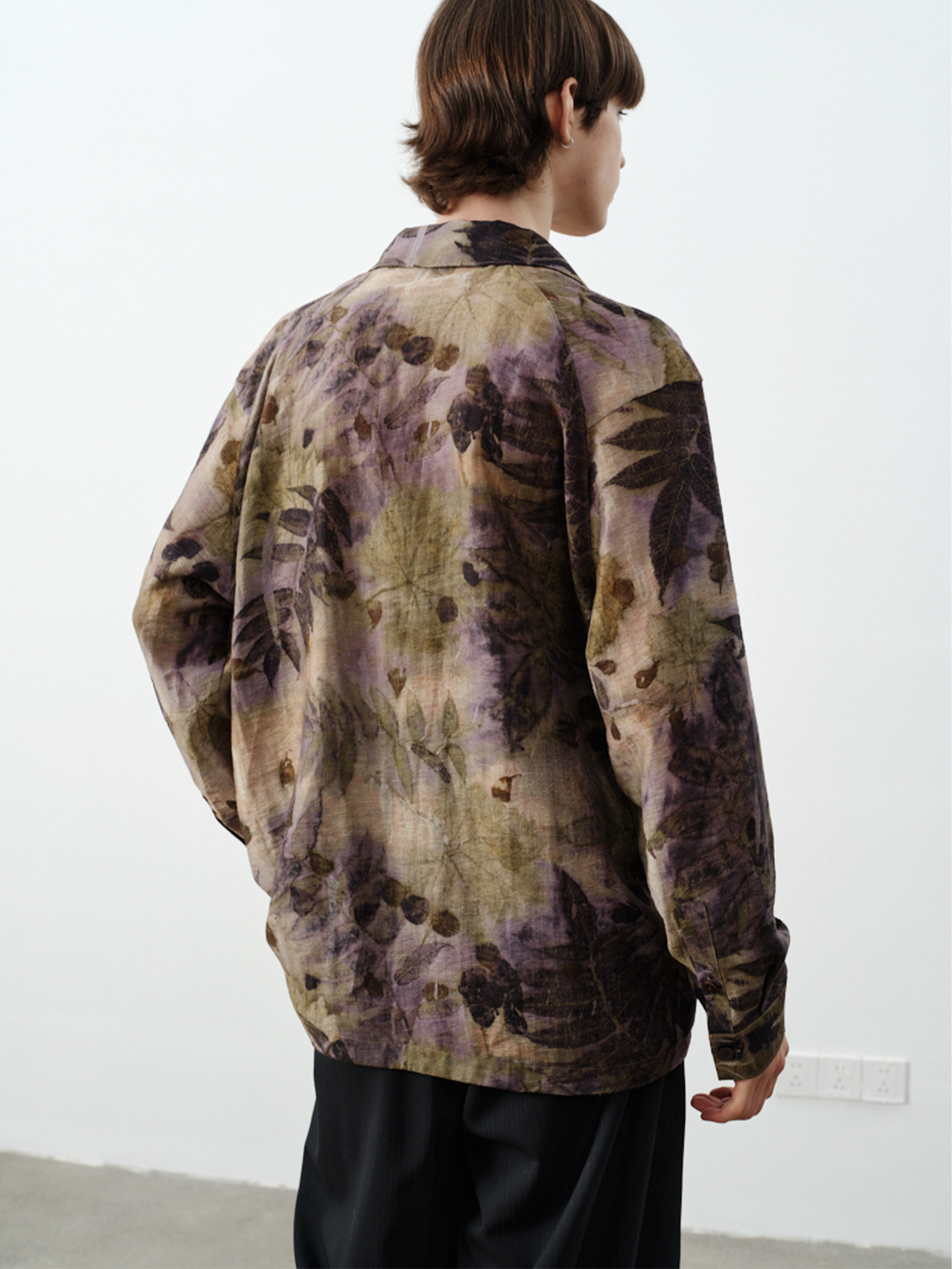 GRAINMUSTARD Retro Botanical Jacquard Tencel Shirt