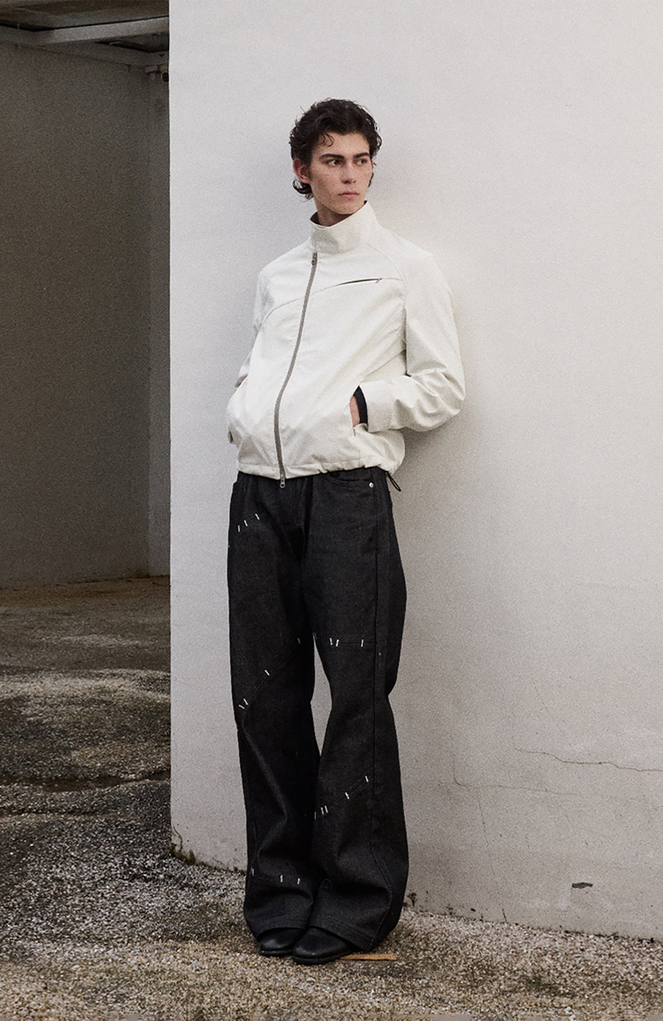 KREATE Asymmetric Zip-Up Utility Jacket