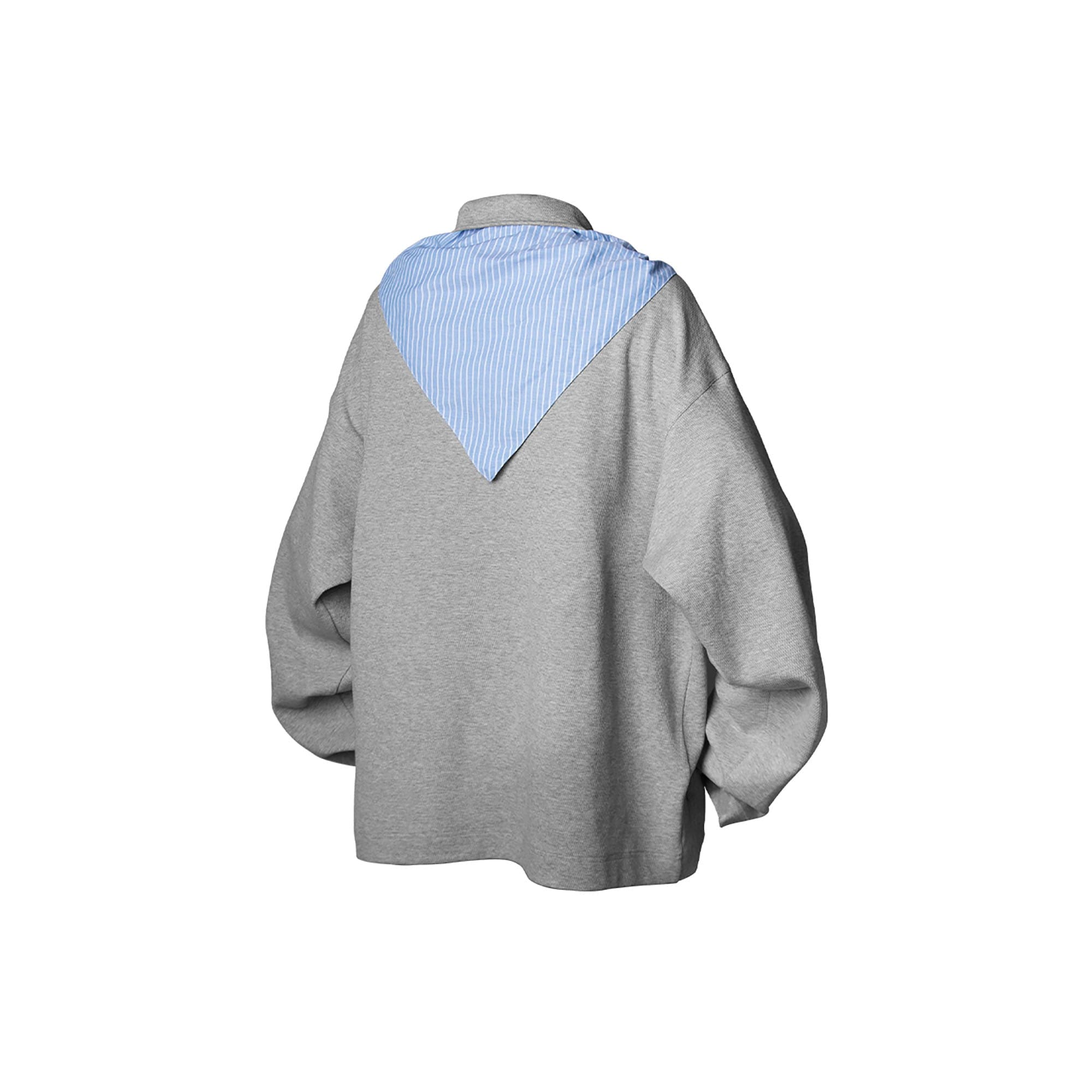 RELABEL Striped Sailor Collar Tie Sweatshirt, premium urban and streetwear designers apparel on PROJECTISR.com, RELABEL