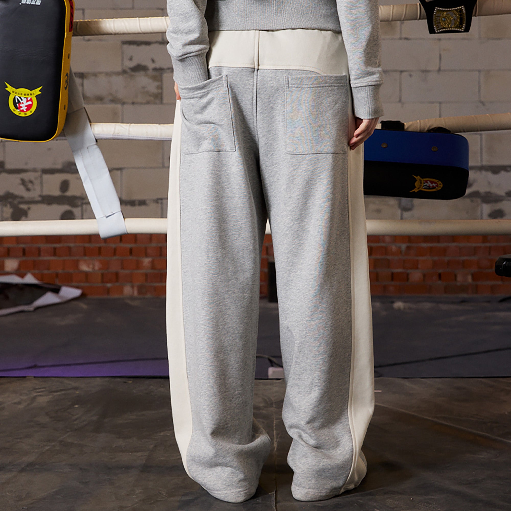 DONSMOKE Paneled Straight-Leg Sweatpants, premium urban and streetwear designers apparel on PROJECTISR.com, DONSMOKE