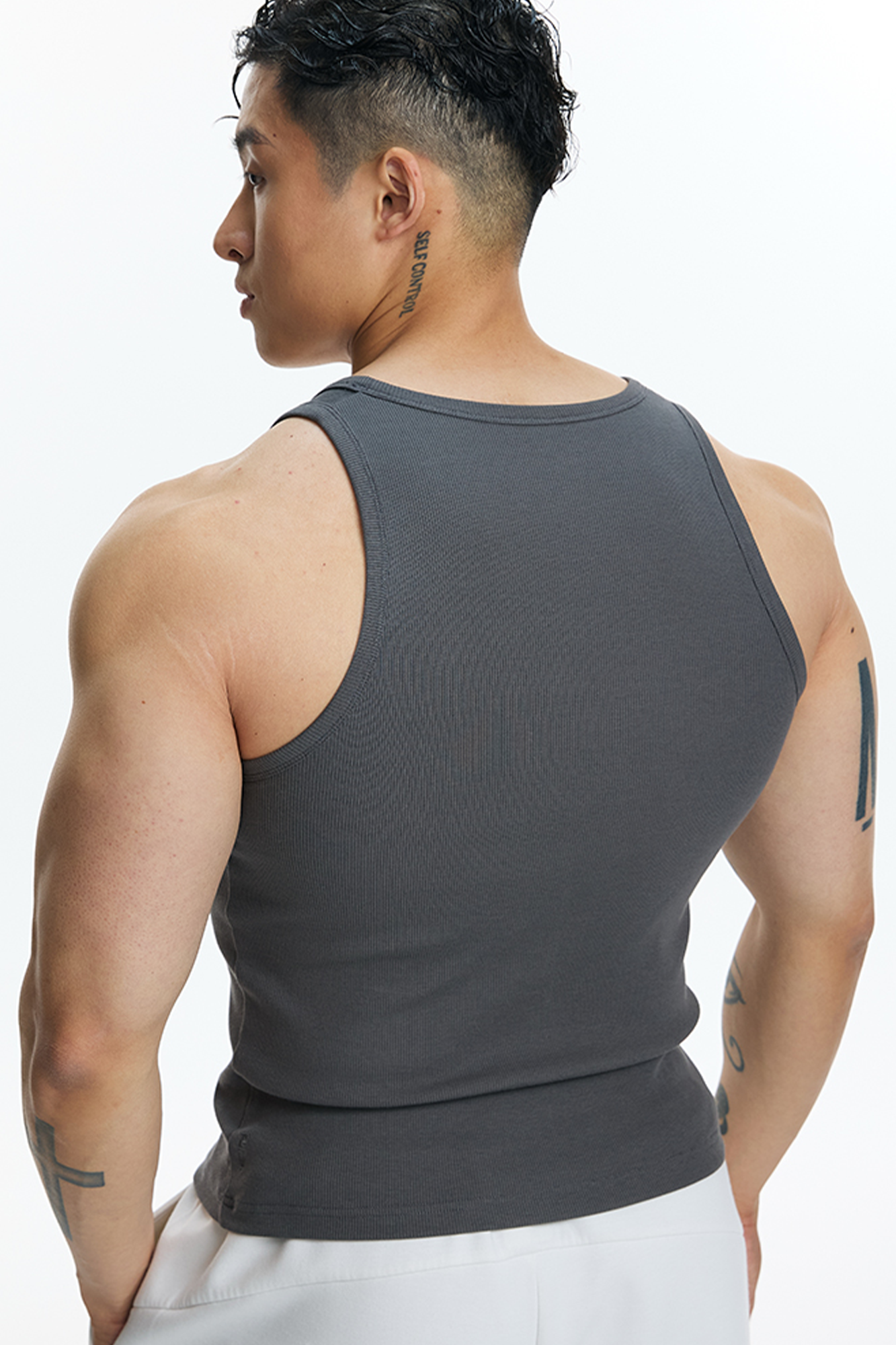 PUMPPLUS Ribbed Quick-Dry Slim Tank Top, premium urban and streetwear designers apparel on PROJECTISR.com, PUMPPLUS