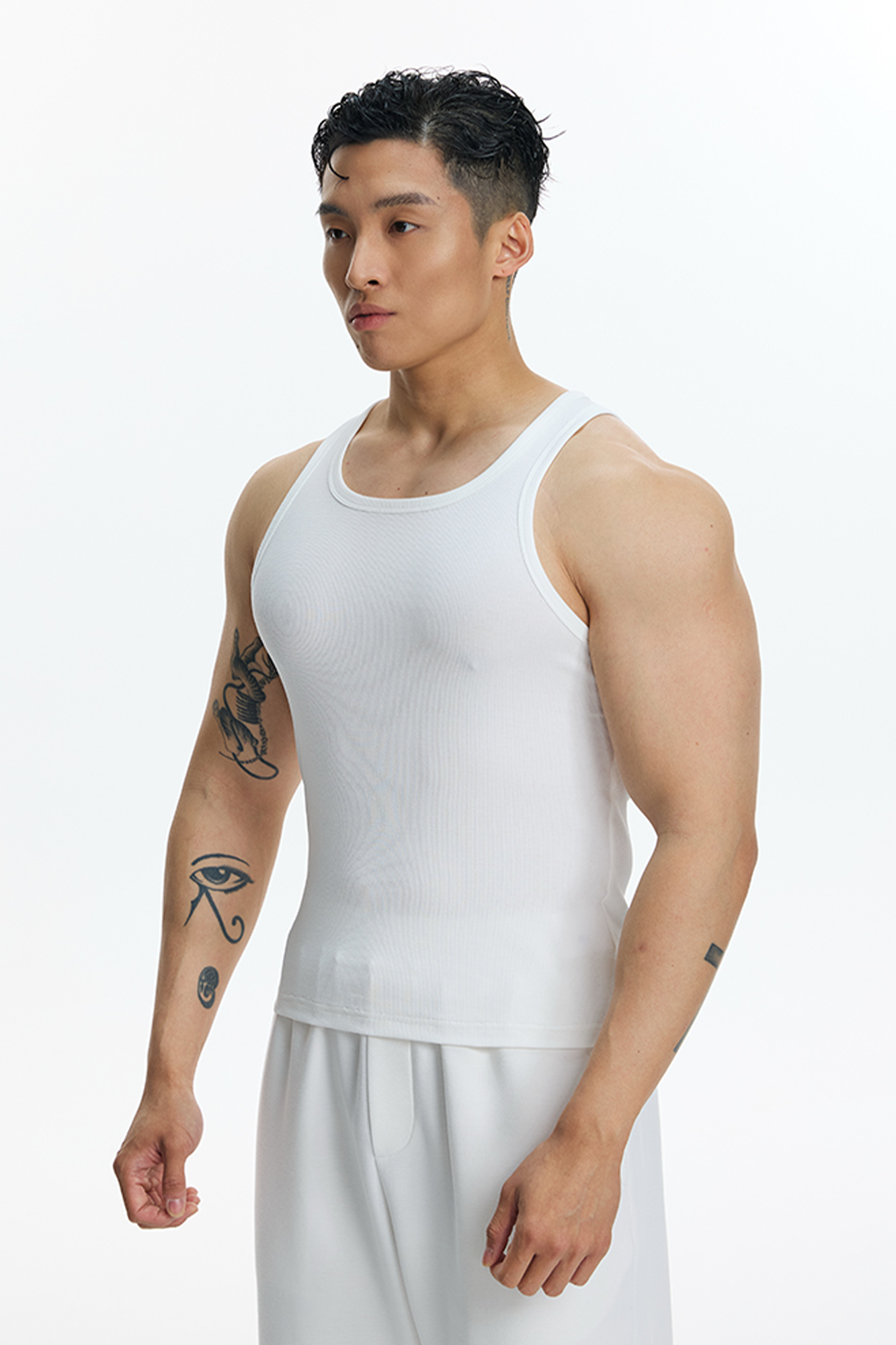 PUMPPLUS Ribbed Quick-Dry Slim Tank Top, premium urban and streetwear designers apparel on PROJECTISR.com, PUMPPLUS