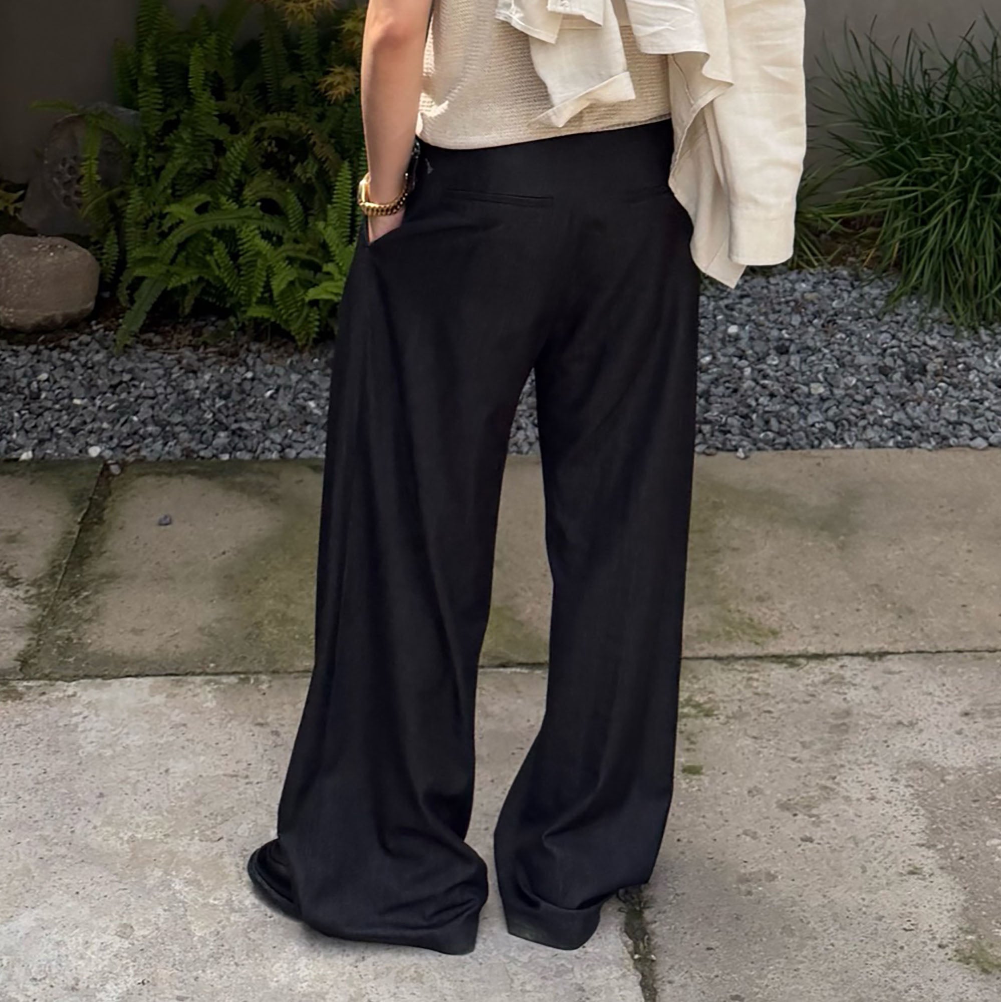 CATSSTAC Triple-Pleat Wool-Blend Wide-Leg Trousers, premium urban and streetwear designers apparel on PROJECTISR.com, CATSSTAC