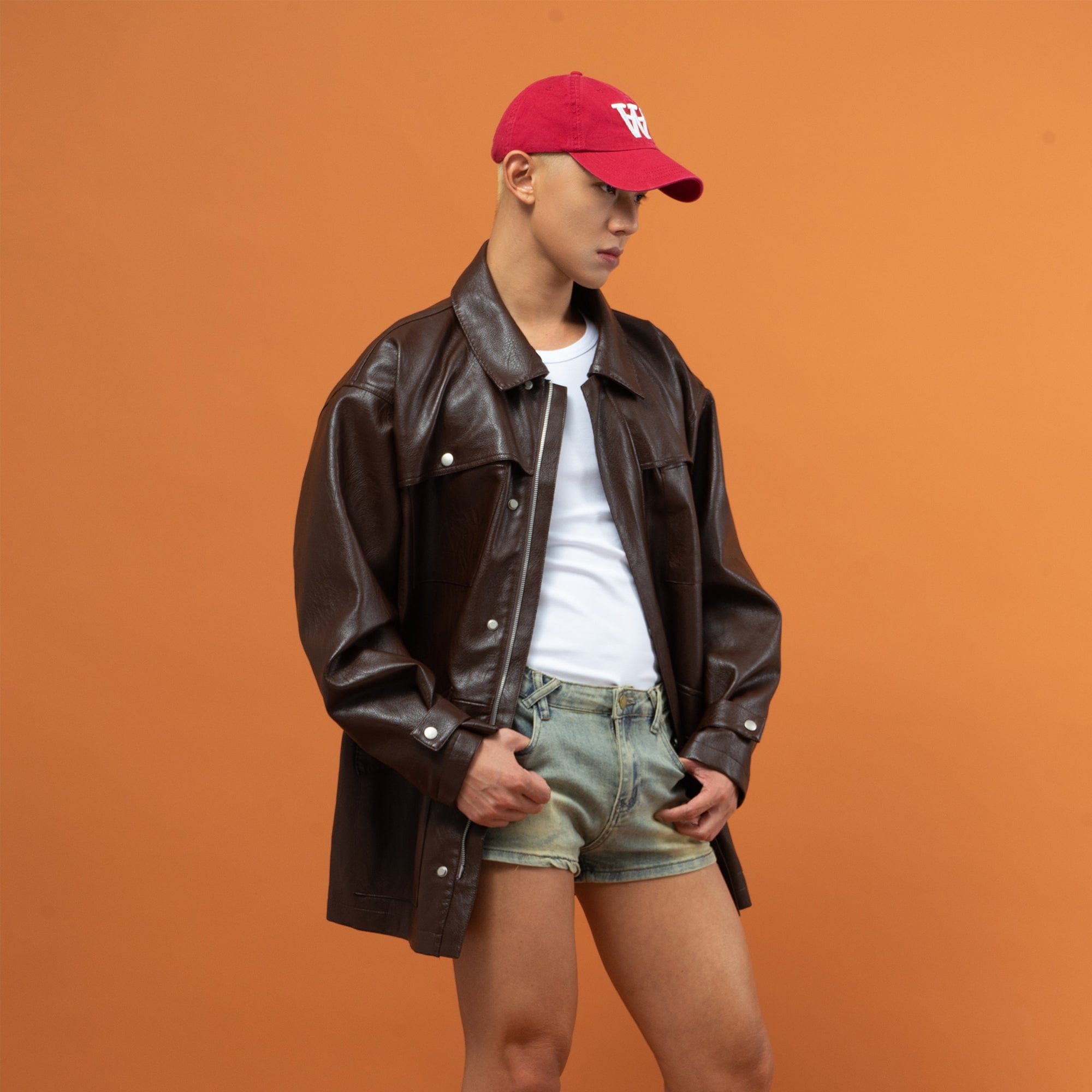 CLP Big Pocket Oversized Faux Leather Jacket, premium urban and streetwear designers apparel on PROJECTISR.com, CLP