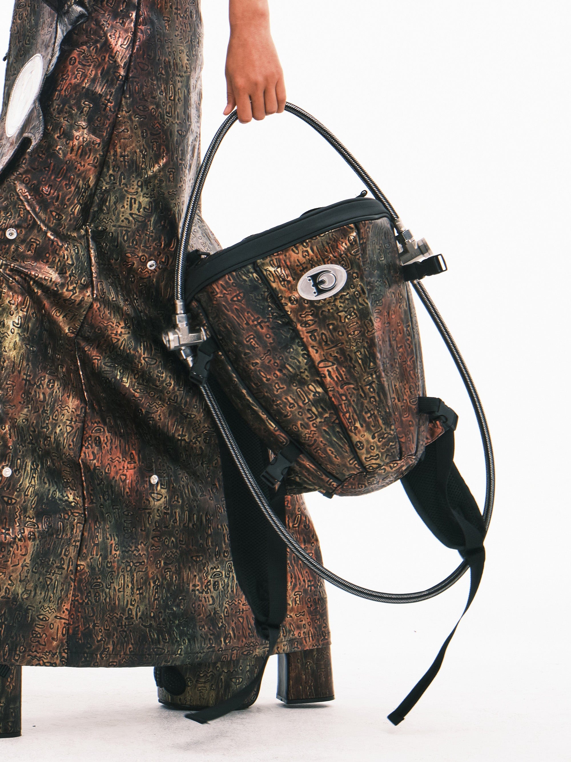 EMBRYO Retro Oracle Pipe Backpack, premium urban and streetwear designers apparel on PROJECTISR.com, EMBRYO